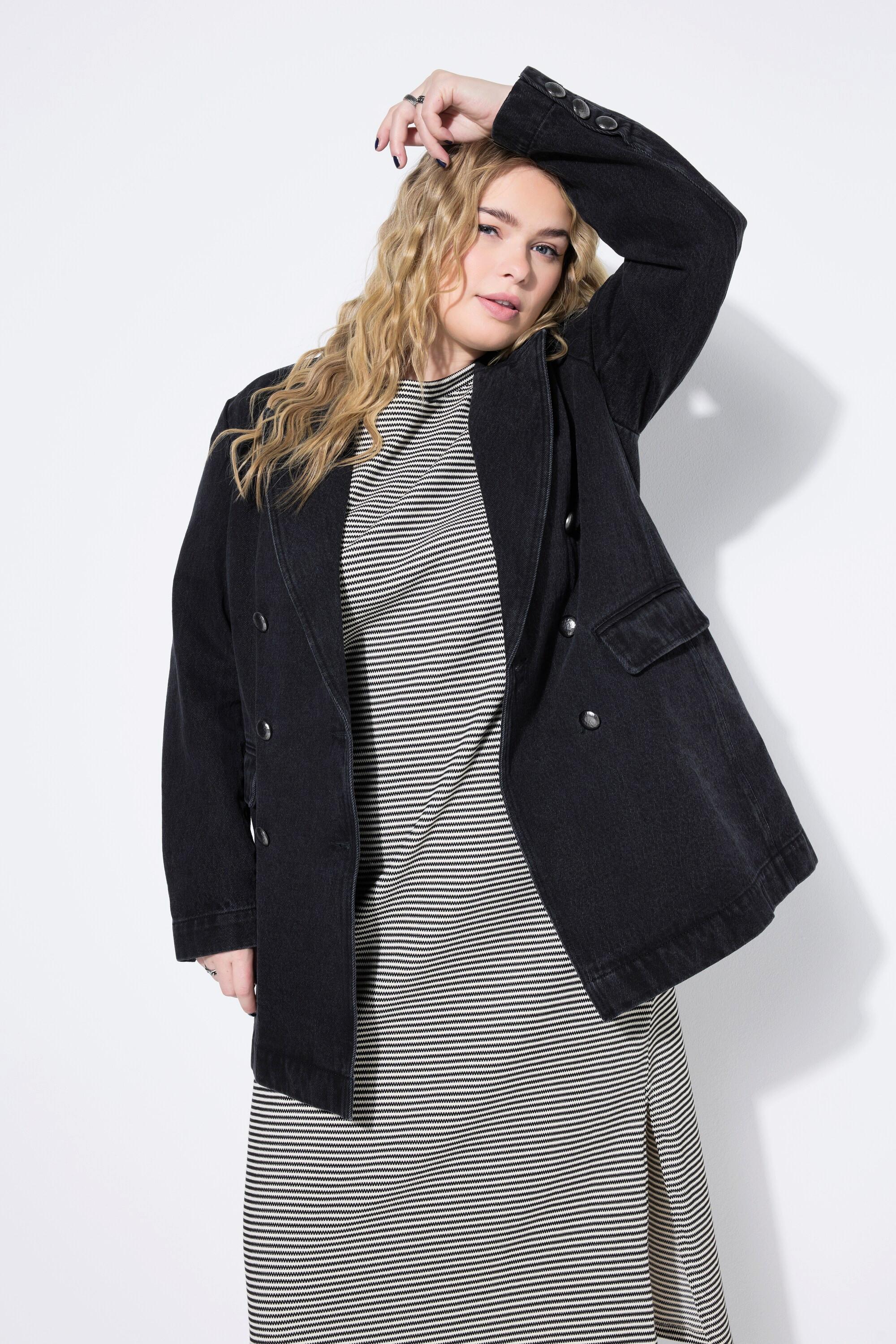 Studio Untold Blazer, Jeans, Loose Shape, Zweireiher
