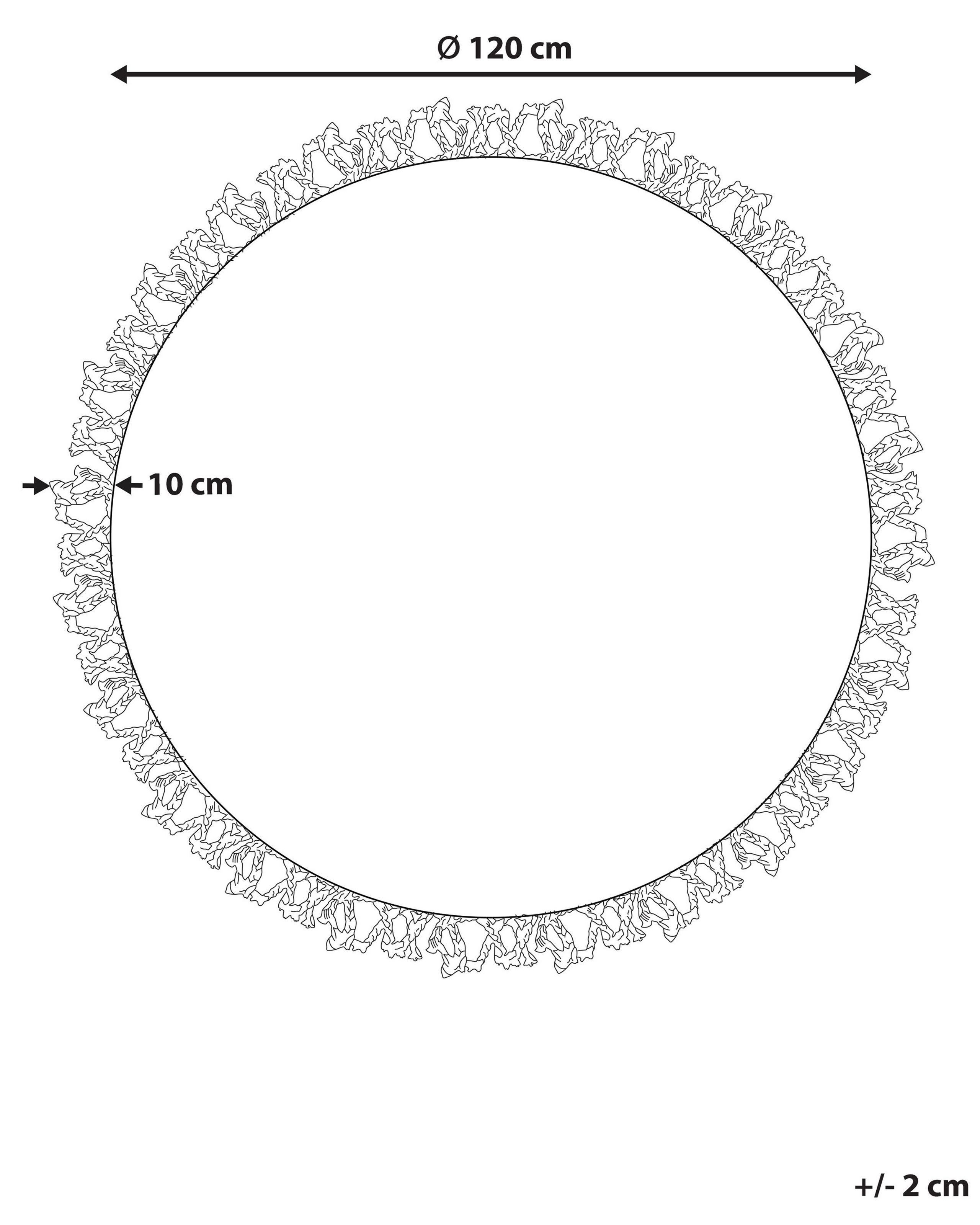 Beliani Teppich aus Jute Boho ZONGULDAK