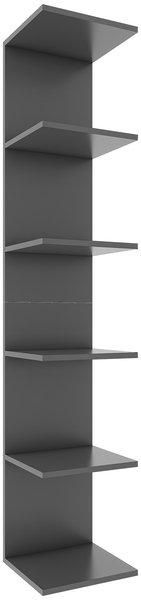 VCM Holzregal hängend | platzsparendes Regal | Maße: H. 180 x B. 35 x T. 30 cm | Elegantes Regal hängend | Aufbewahrungsregal | Bücherregal | Wandboard -