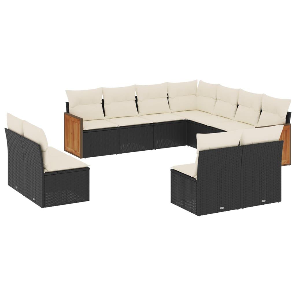 VidaXL Garten sofagarnitur poly-rattan