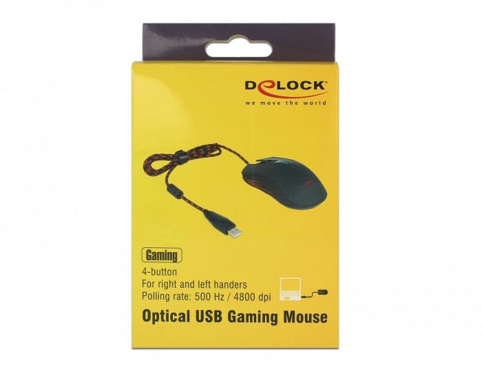 DeLock Optische 4-Tasten USB Gaming Maus