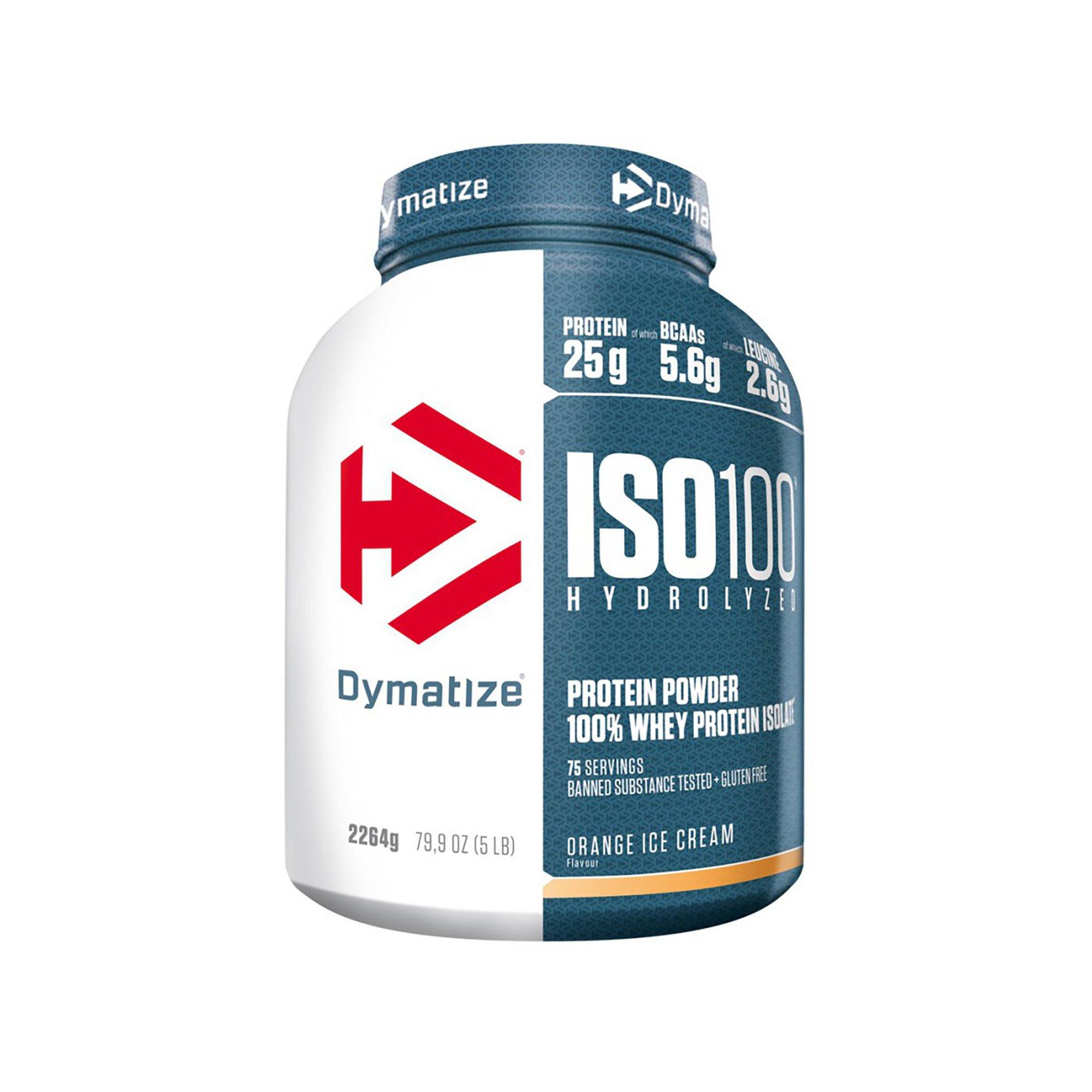 DYMATIZE Iso 100 Orange Ice Cream 5lb Power Pulver