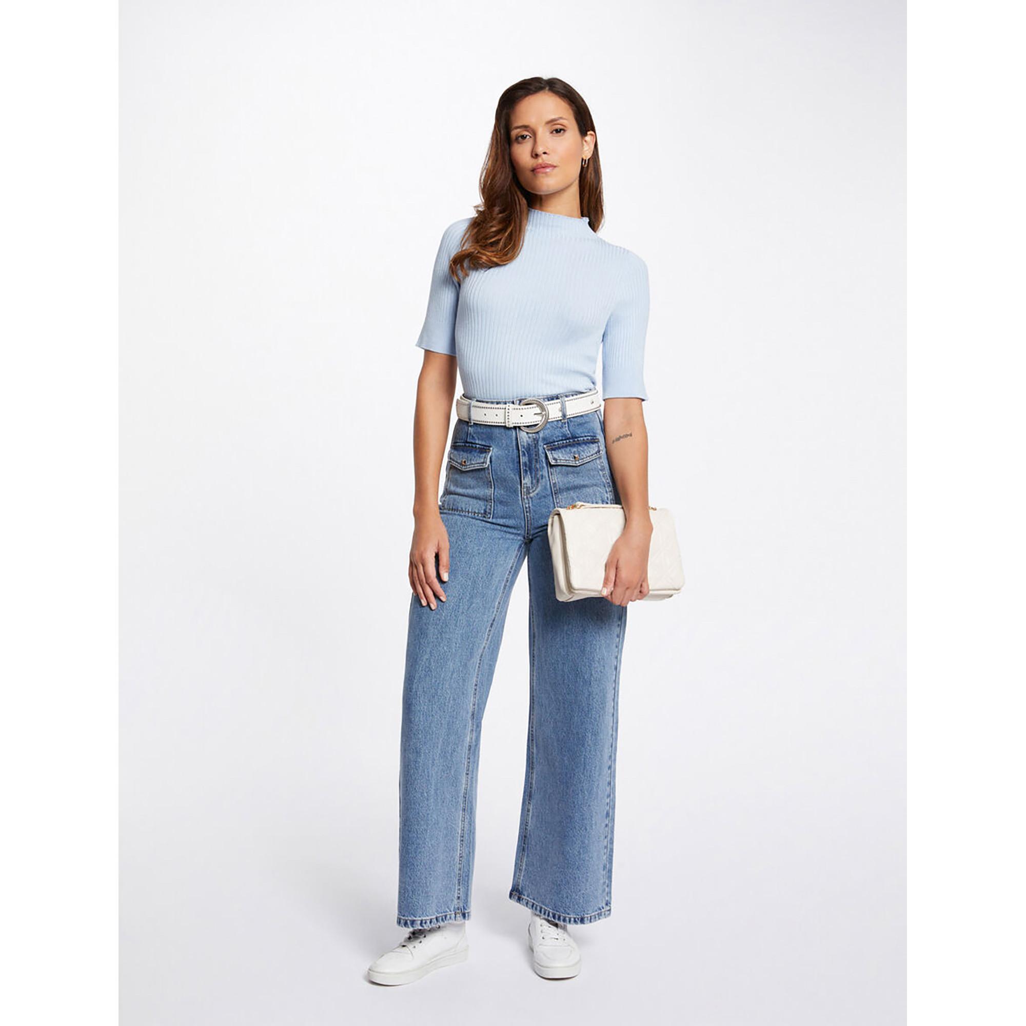 MORGAN High Waist Wide Leg Jeans