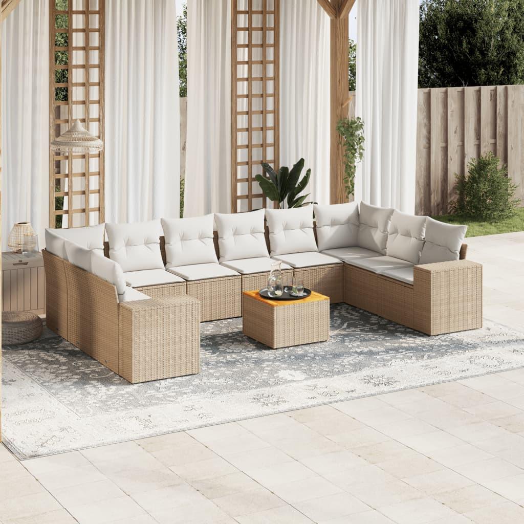 VidaXL Garten sofagarnitur poly-rattan
