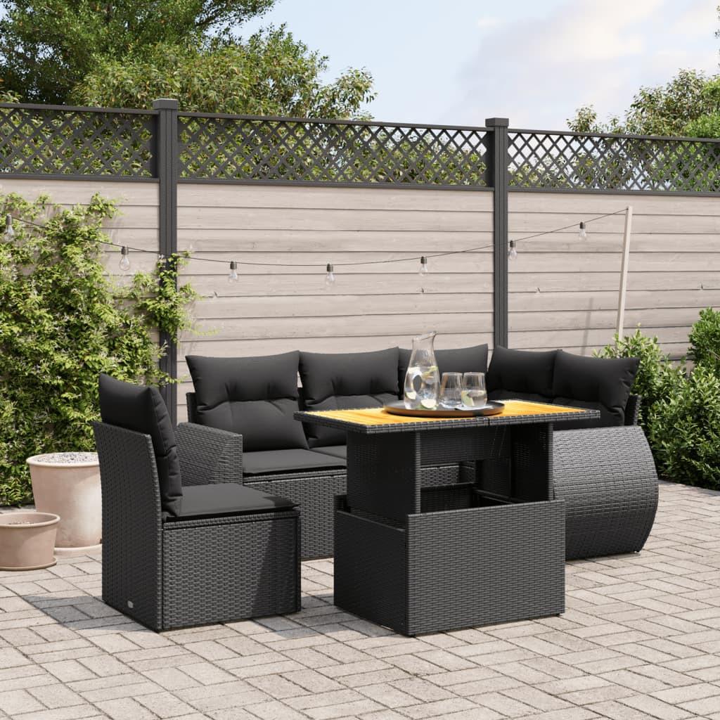 VidaXL Garten sofagarnitur poly-rattan