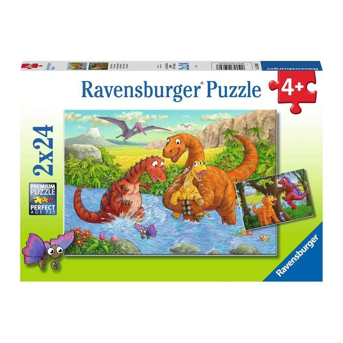Ravensburger Puzzle Spielende Dinos (2x24)