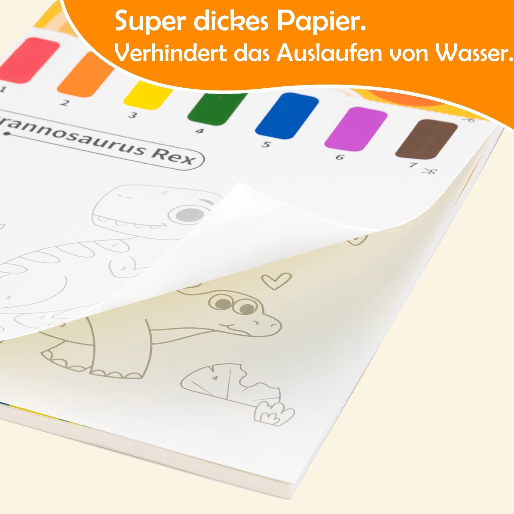 Activity-board Malbuch mit Wasserfarben für Kleinkinder, Aquarellmalpapier für Kinder jeden Alters, Zauberbuch