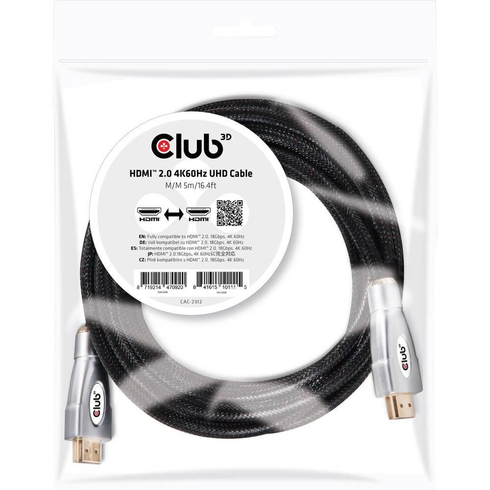 Club3D Club 3D Premium High Speed HDMI 2 UHD 4K 60Hz Kabel 5 meter