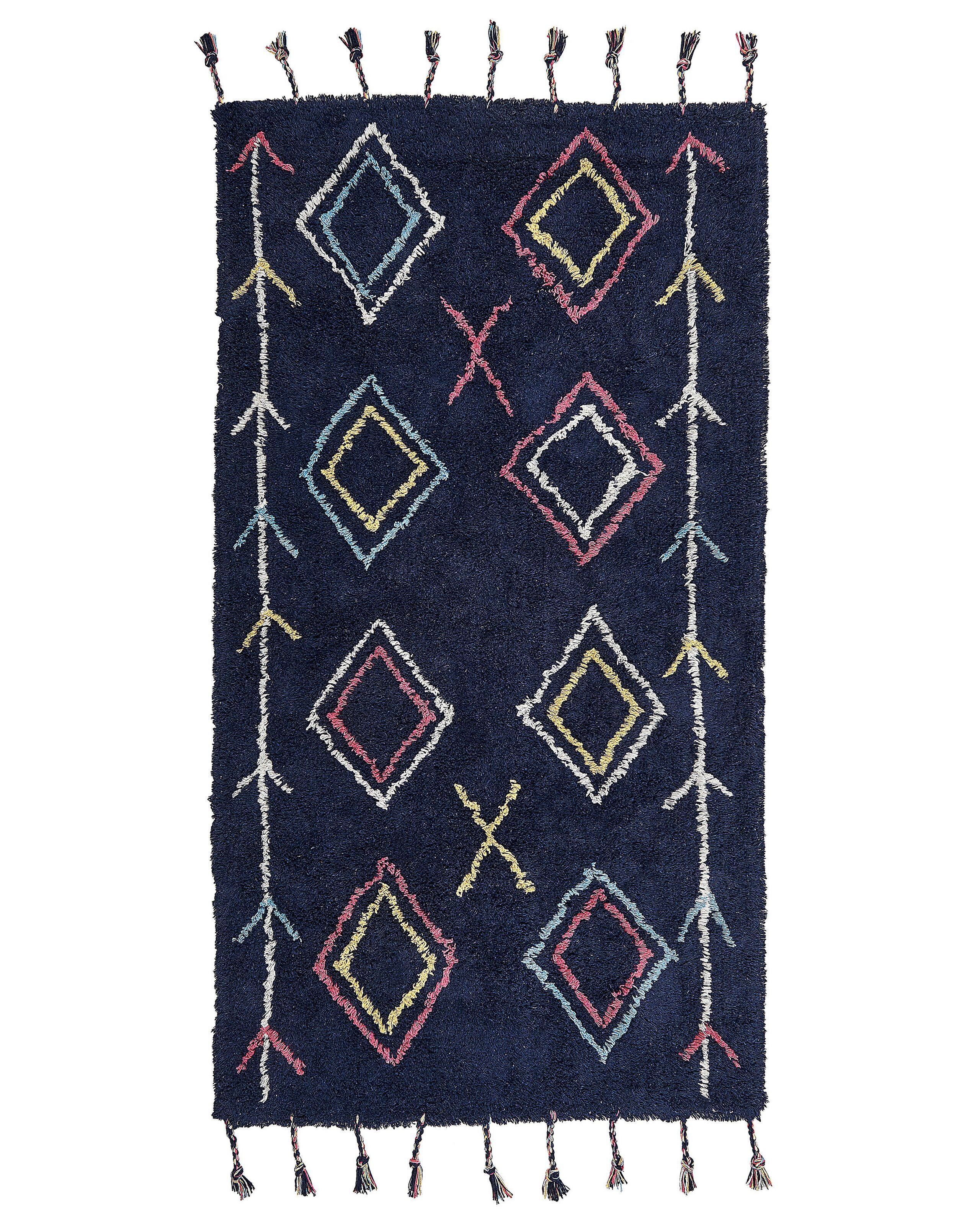 Beliani Teppich aus Baumwolle Boho CORUM