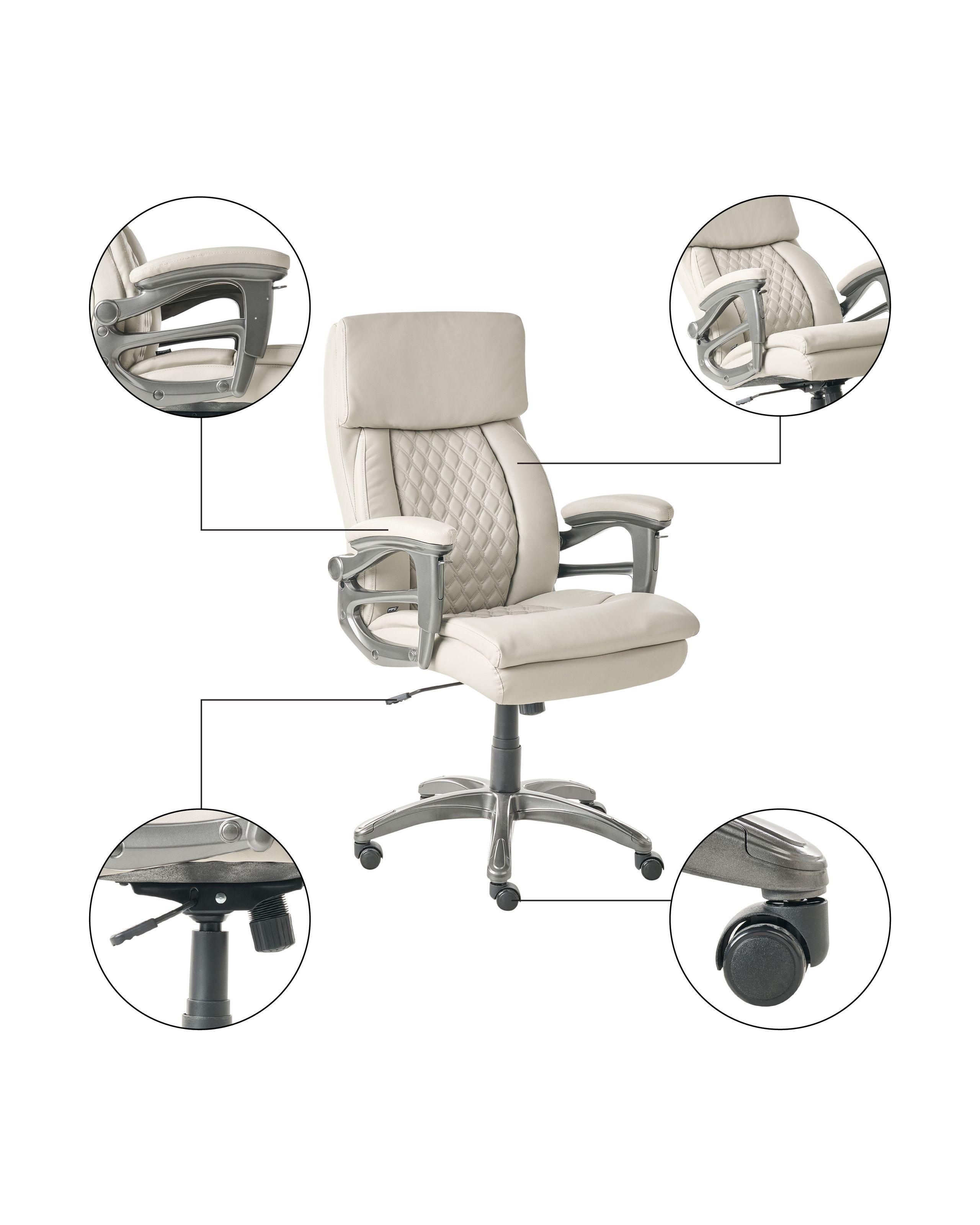 Beliani Chefsessel aus Kunstleder Klassisch GALLANT