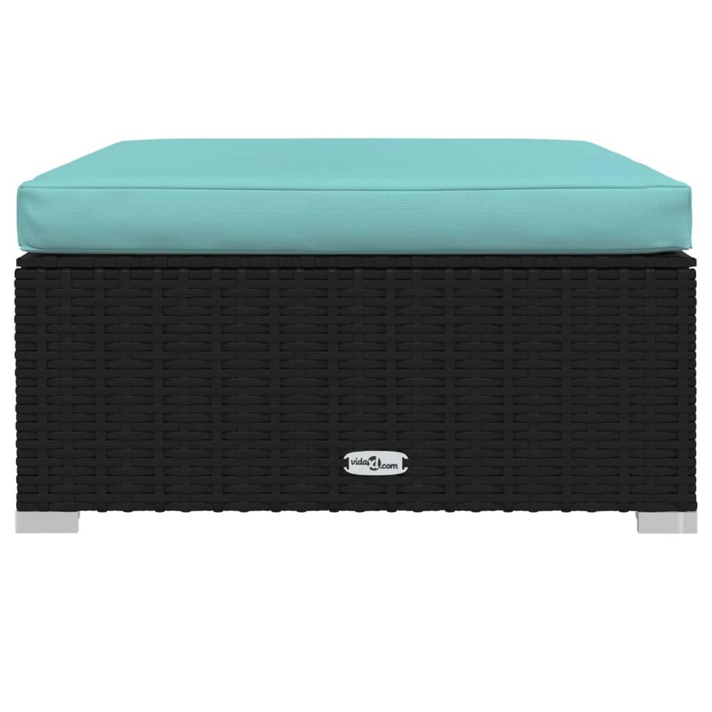 VidaXL Garten fußhocker poly-rattan