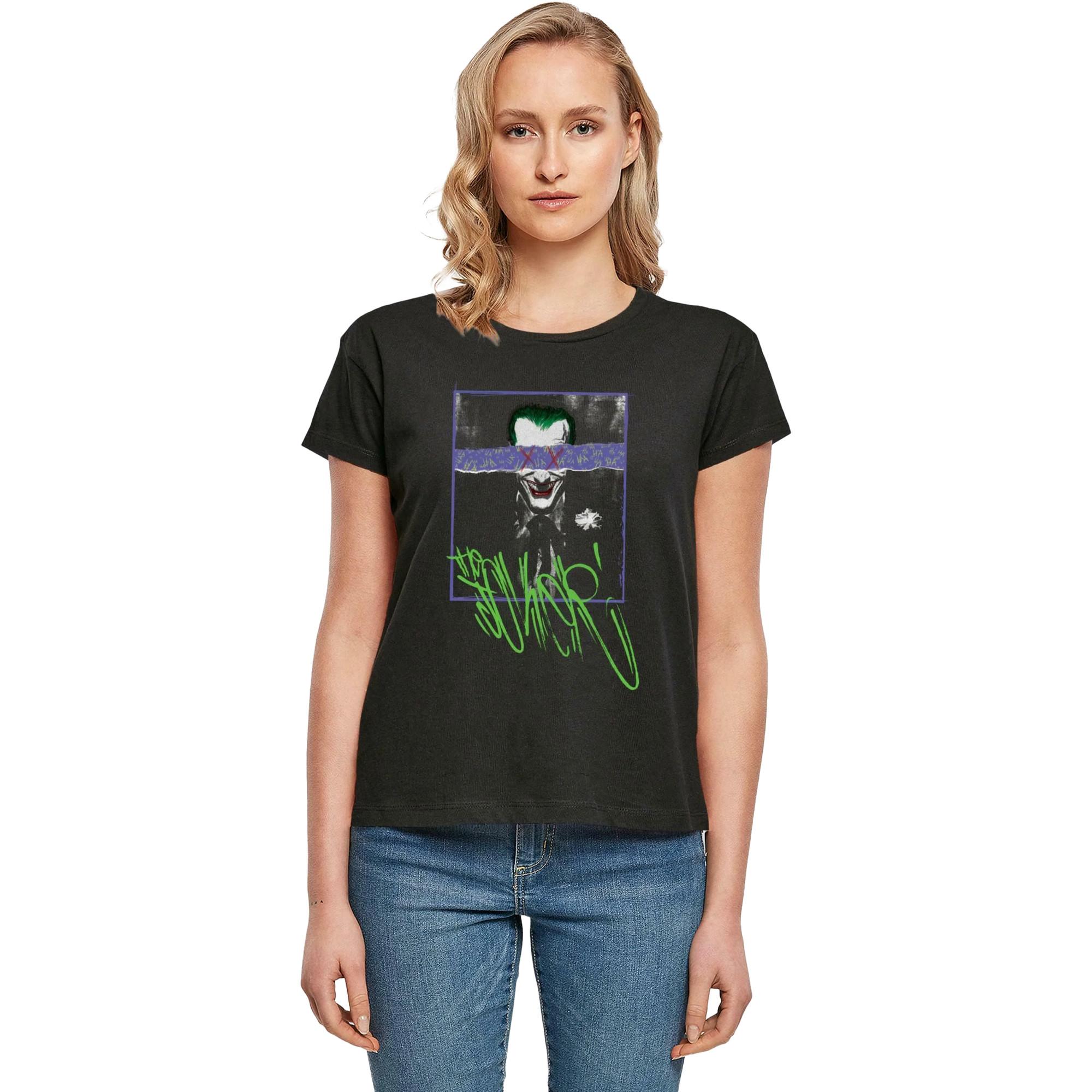 BATMAN Joker Face Grafikdruck T-Shirt