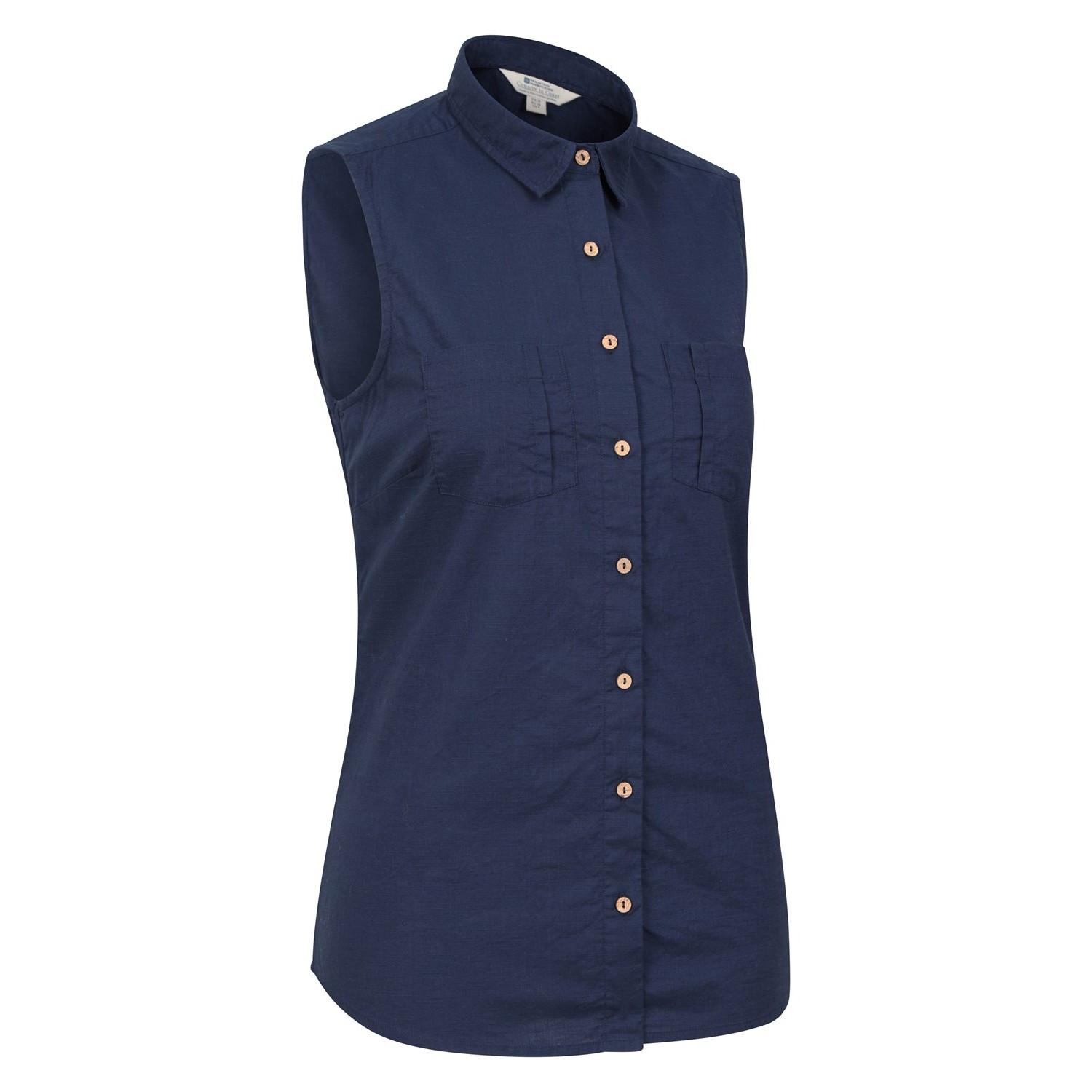 Mountain Warehouse Ärmelloses Hemd mit Button-Down-Kragen