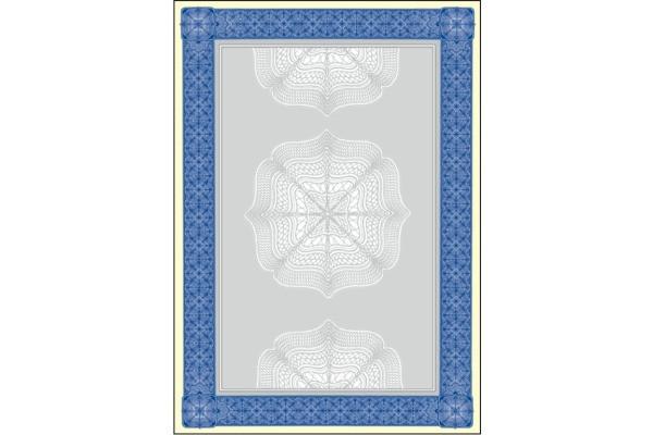 Sigel SIGEL Designpapier Urkunde A4 DP490 blau, 185g 20 Blatt
