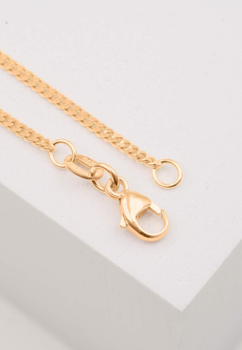 MUAU Schmuck Collier Panzer Rotgold 750, 1.7mm, 50cm