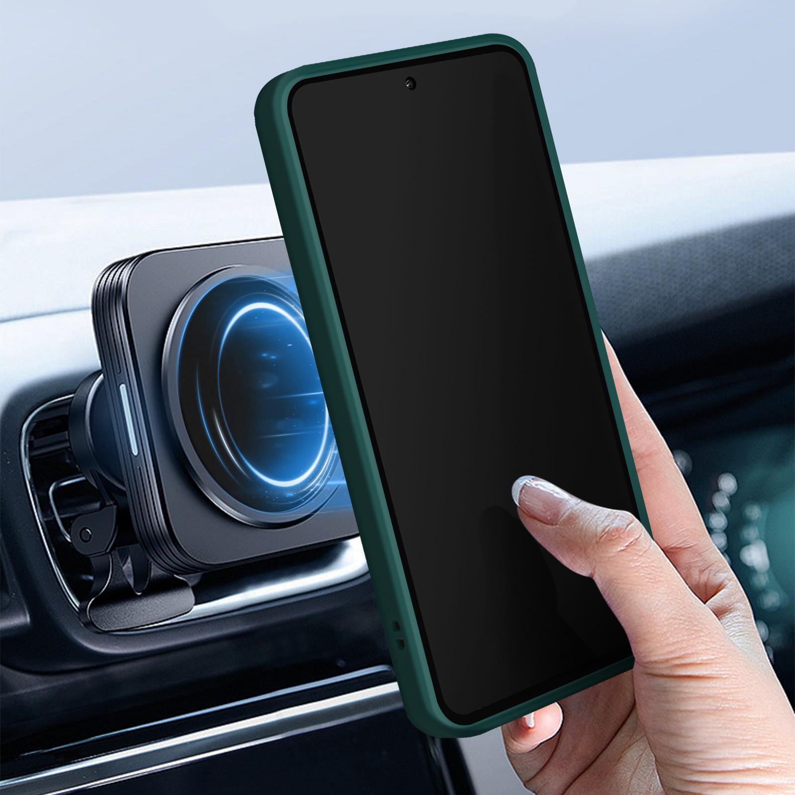 Avizar Ring-Hülle Samsung A35 Dunkelgrün