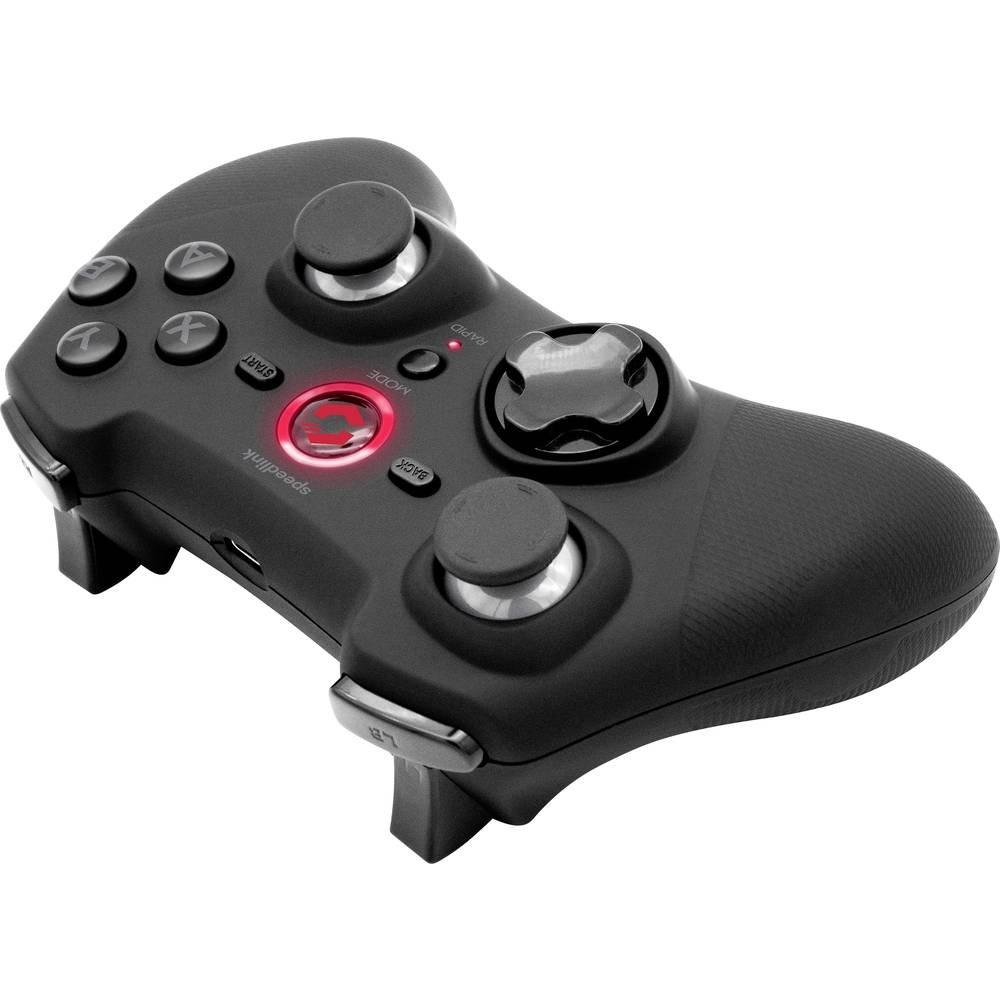SPEEDLINK RAIT Gamepad - Wireless - for PC/PS3/Switch, rubber-black