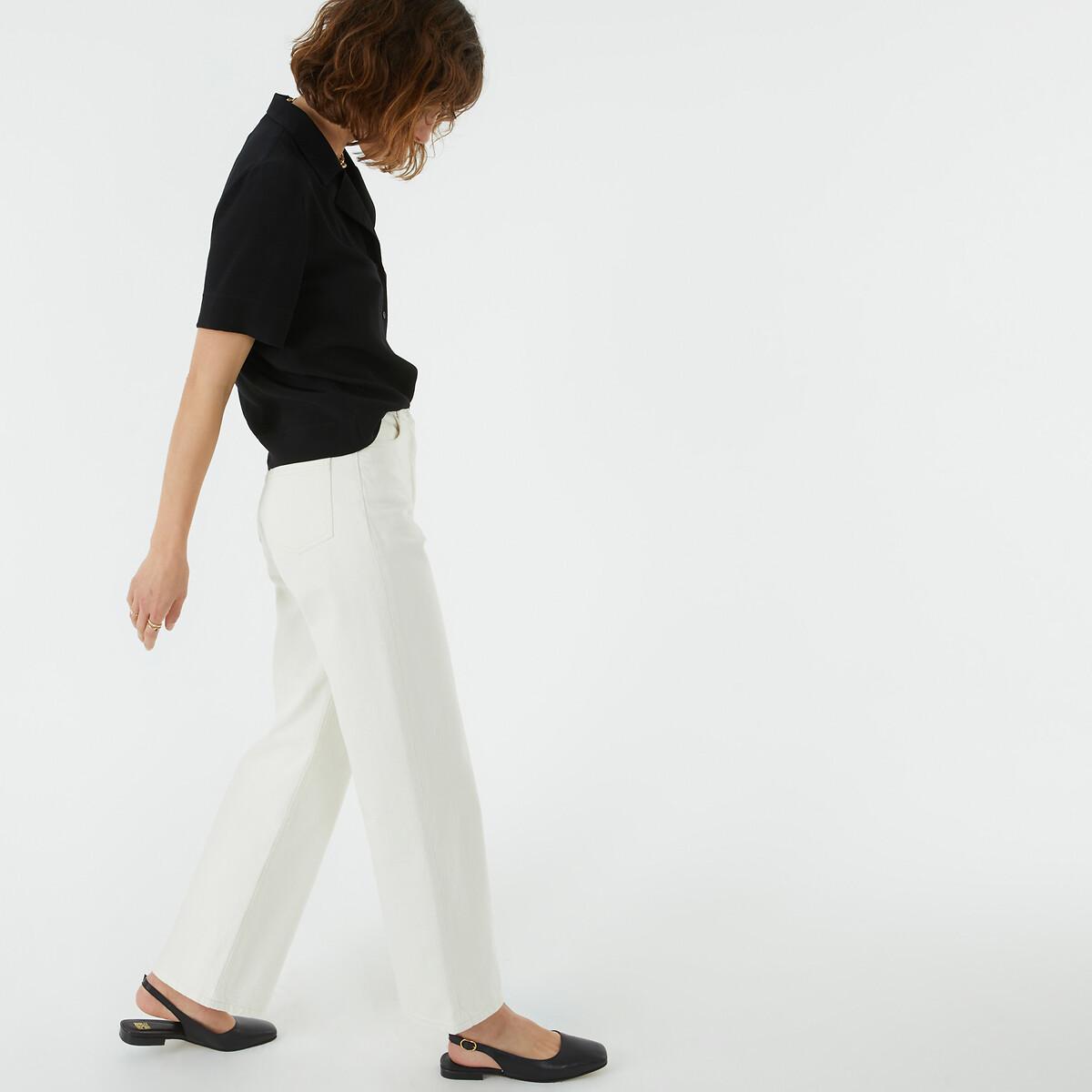 La Redoute Collections Kurzärmelige Reverskragen Bluse