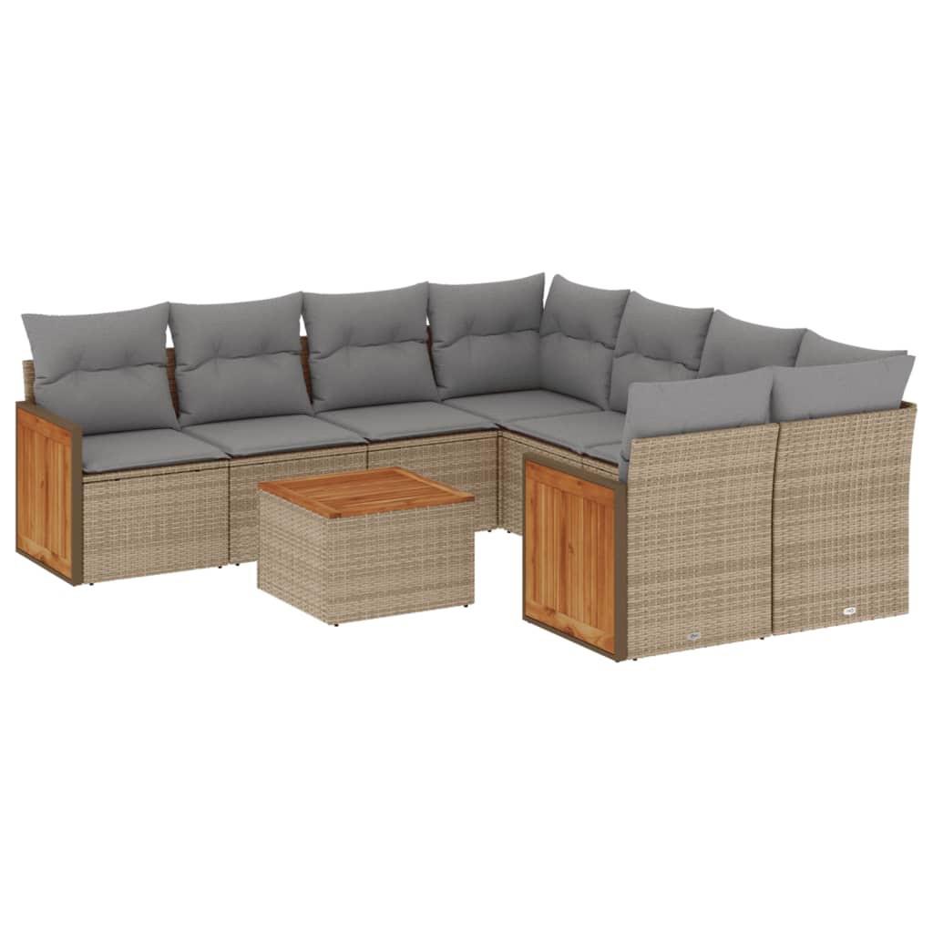 VidaXL Garten sofagarnitur poly-rattan