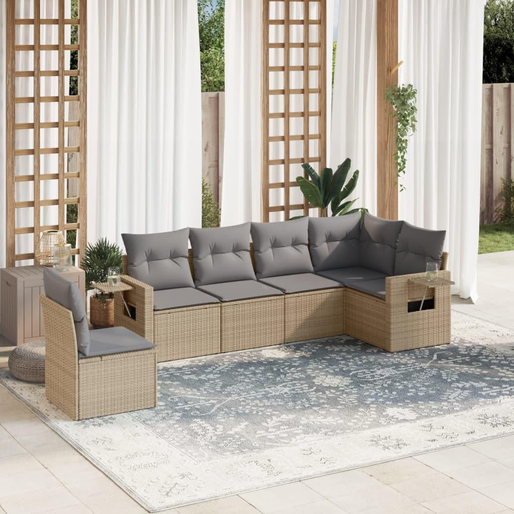 VidaXL Garten sofagarnitur poly-rattan