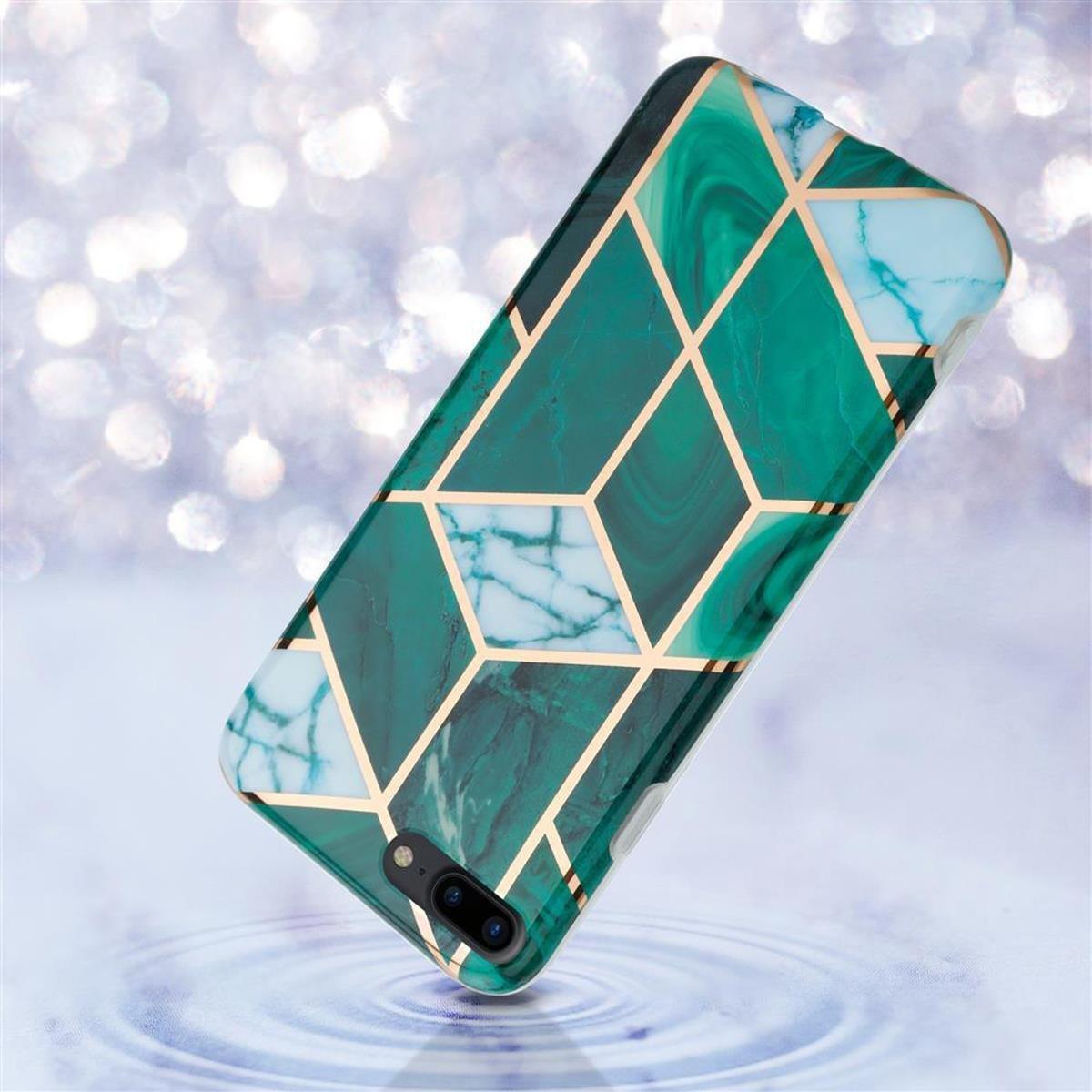 Cadorabo Hülle für Apple iPhone 7 PLUS 7S PLUS 8 PLUS aus TPU Silikon mit Muster Mosaik