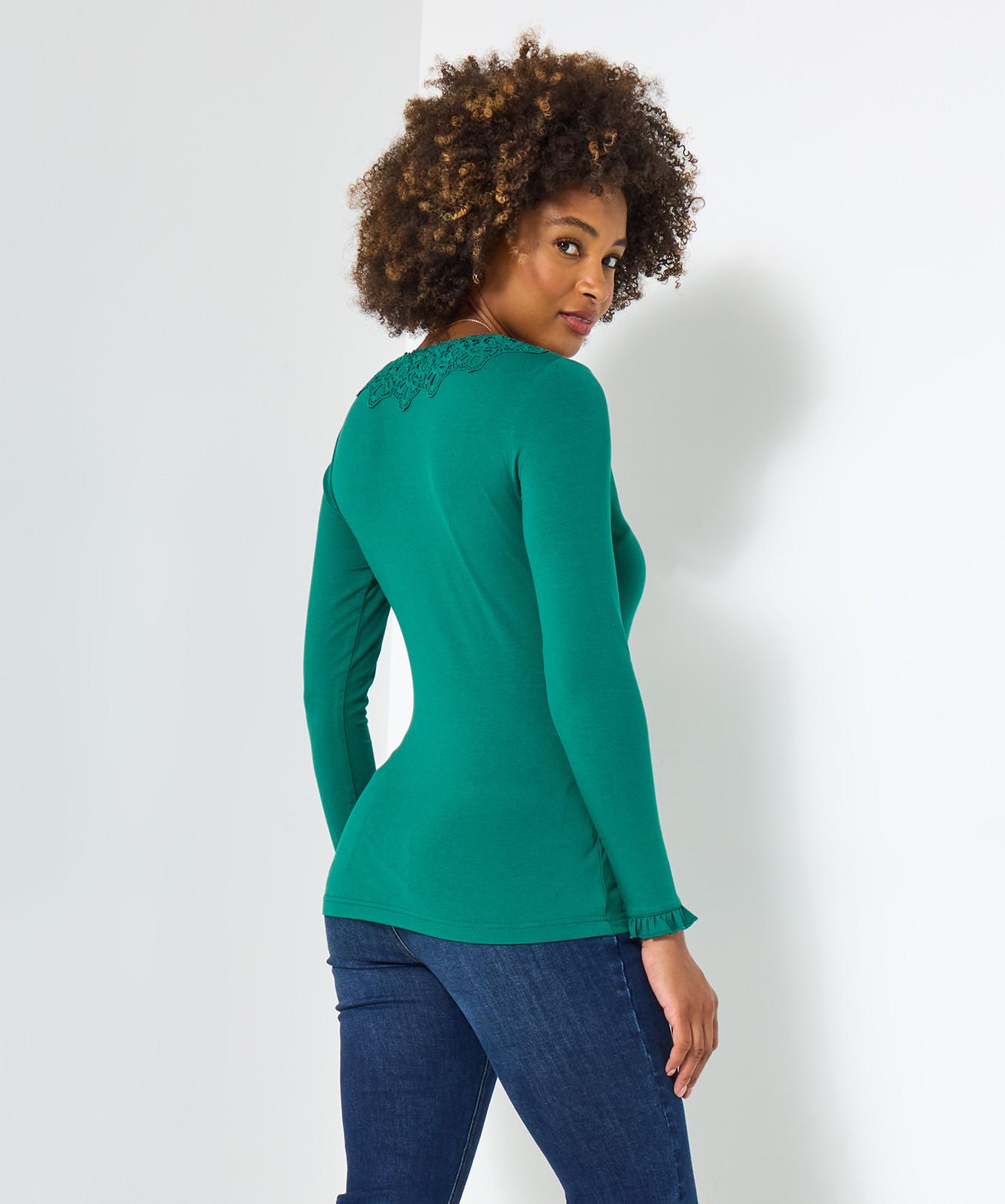 Joe Browns Jerseyshirt mit asymmetrischer Knopfleiste
