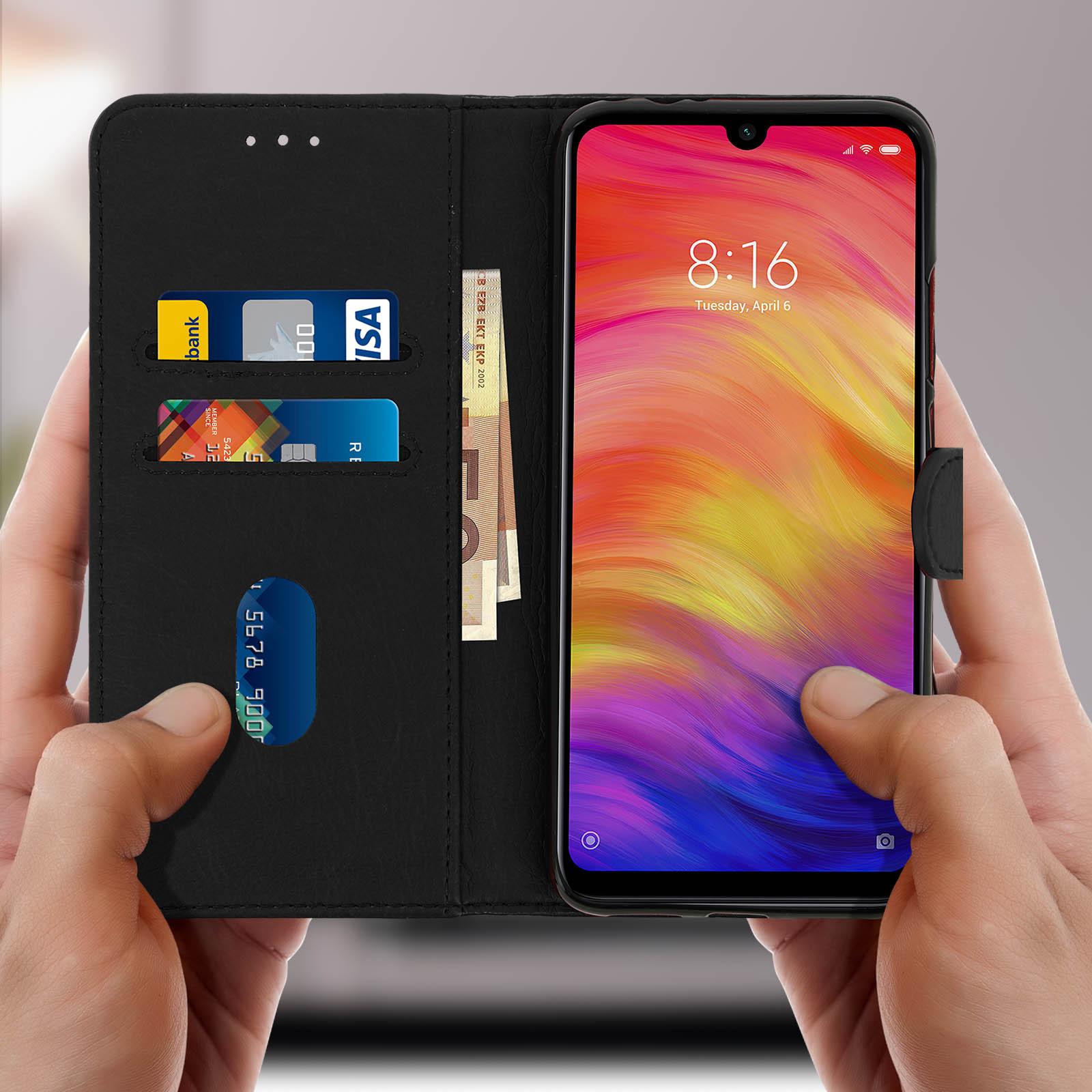Avizar Klapphülle Xiaomi Redmi Note 7 Schwarz