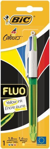 BiC BIC Kugelschreiber Fluo 4 Colours Blister