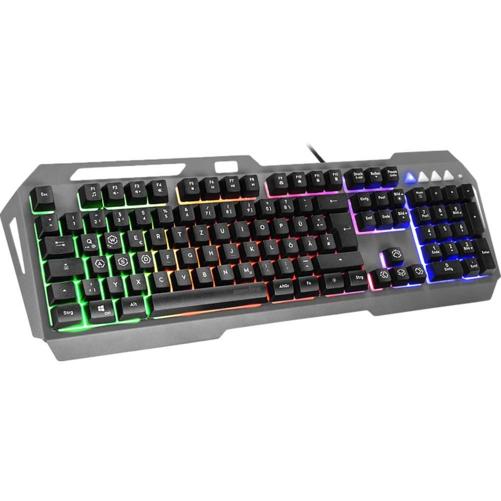 SPEEDLINK LUNERA Metal RGB Tastatur, - QWERTZ-Layout