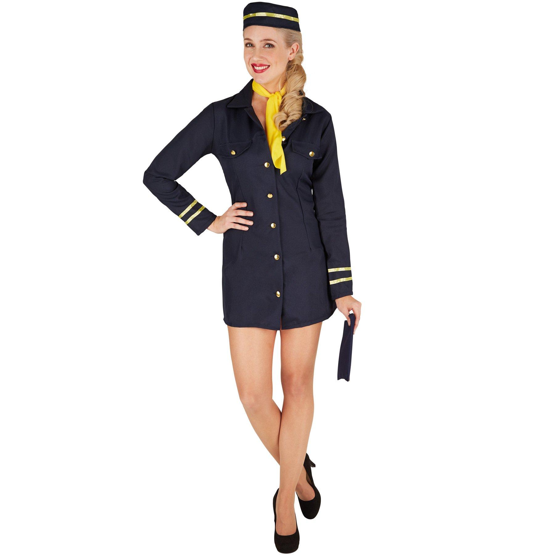 Tectake Frauenkostüm Stewardess