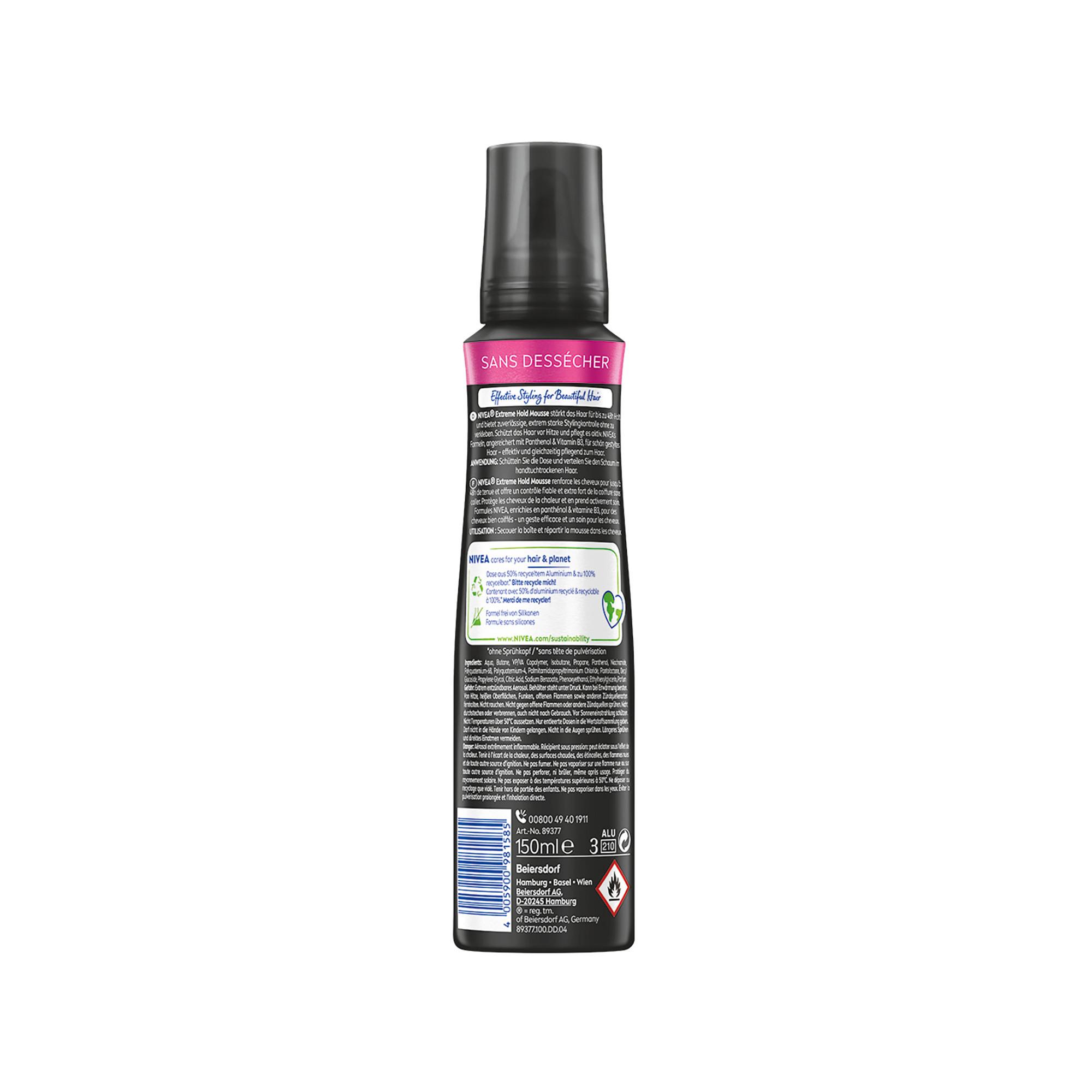 NIVEA Hair Styling Extreme Hold Styling Mousse