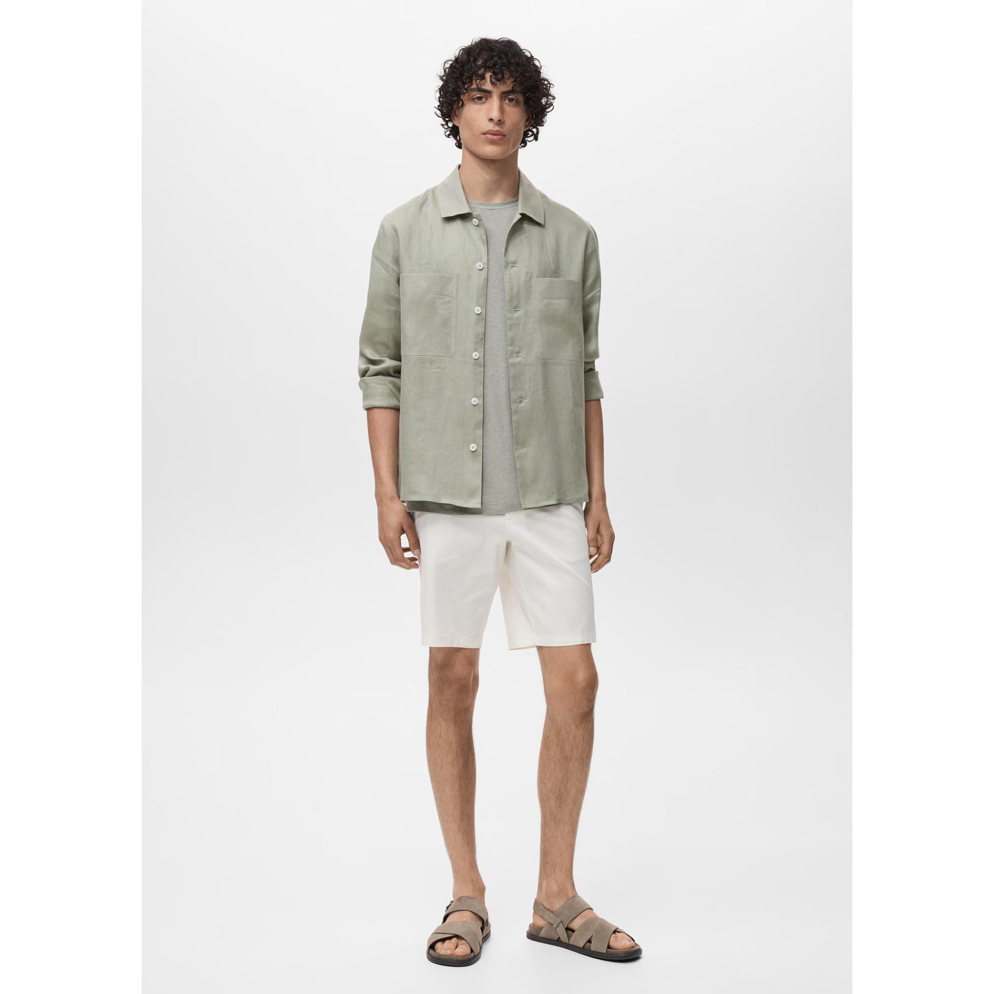 Mango Man Overshirt mit Brusttaschen