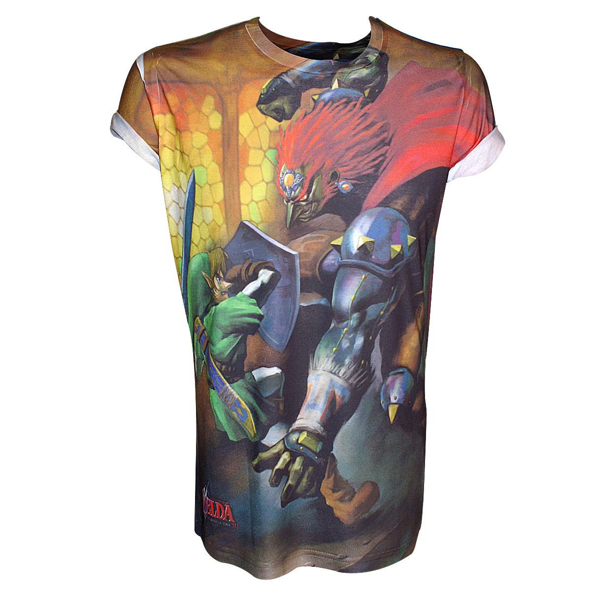 Bioworld Zelda Link & Ganondorf Fotodruck T-Shirt