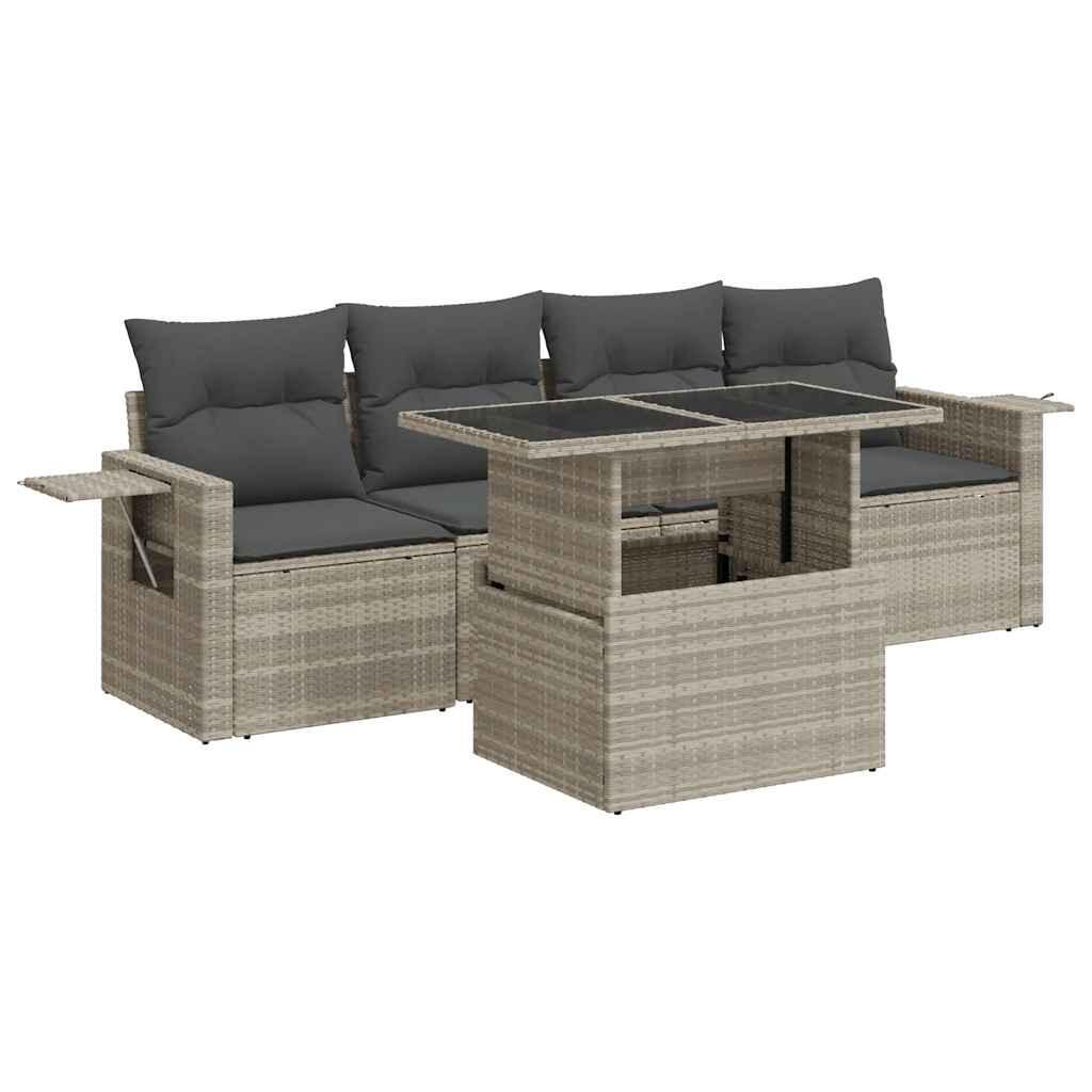 VidaXL Gartensofa set poly-rattan
