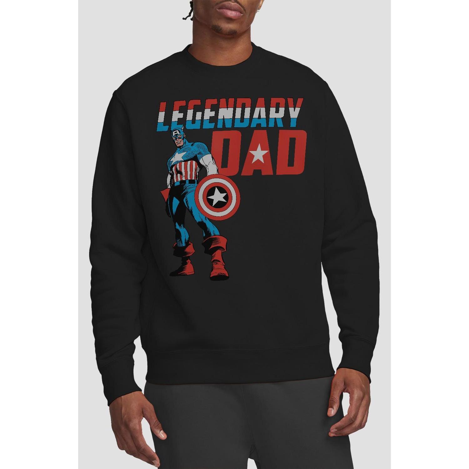 CAPTAIN AMERICA Legendary Dad Sweatshirt