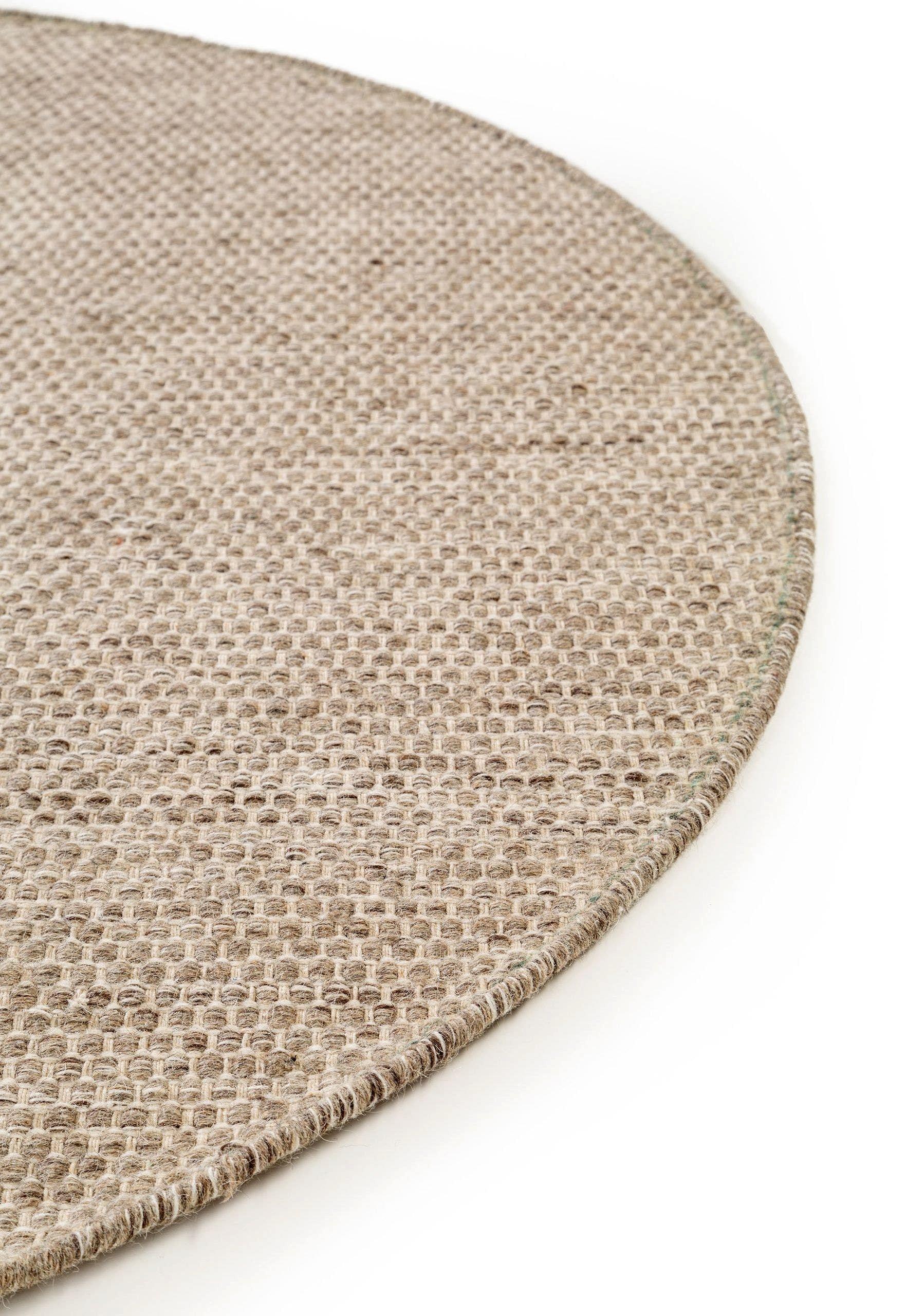 Benuta Wollteppich Rocco Taupe