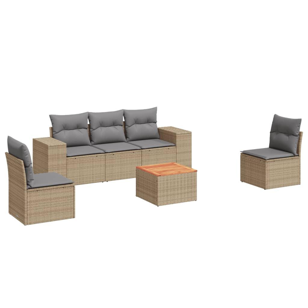 VidaXL Garten sofagarnitur poly-rattan