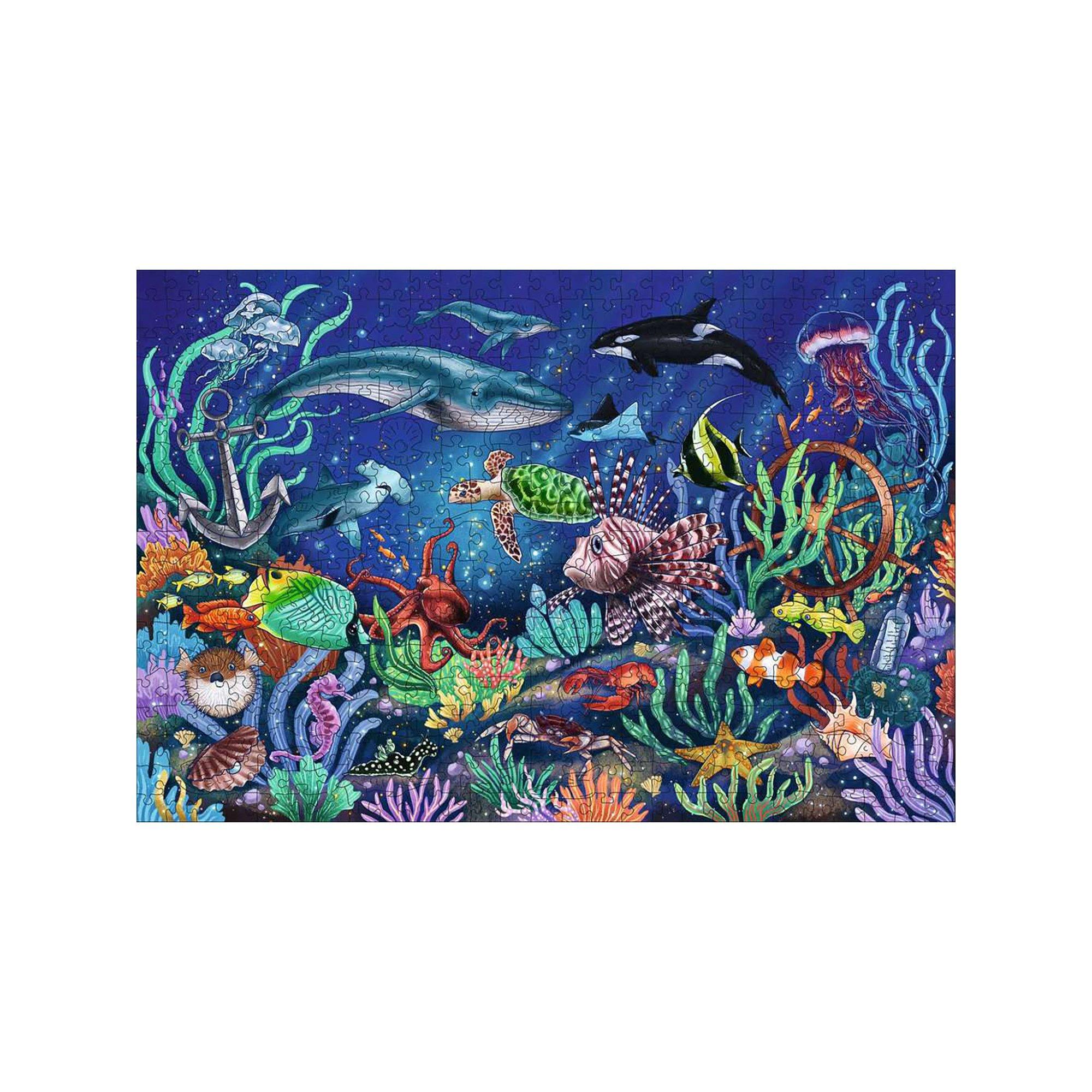 Ravensburger Holzpuzzle Unten im Meer, 500 Teile