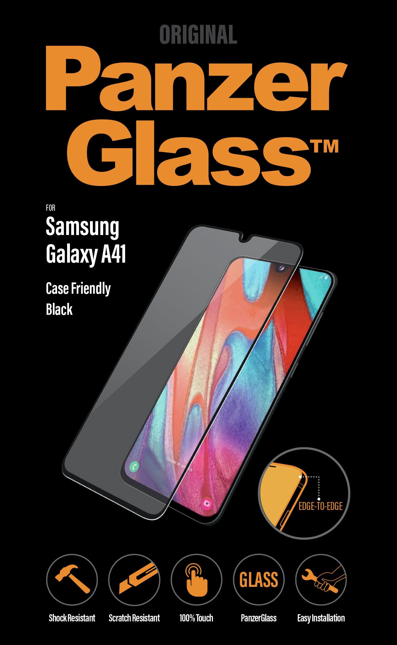PanzerGlass Displayschutz Case Friendly Black Galaxy A41