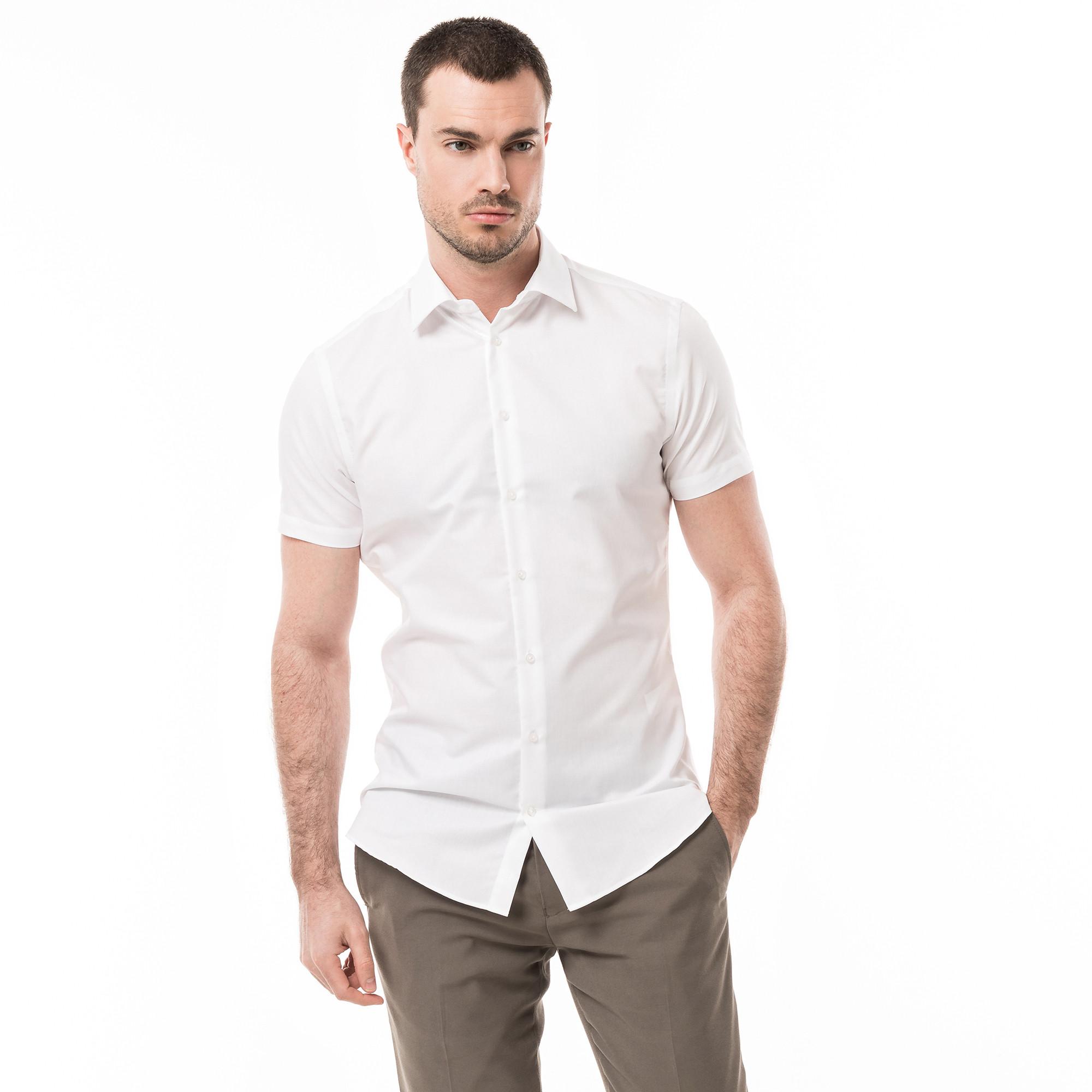 Manor Man Modern Fit Kurzarmhemd