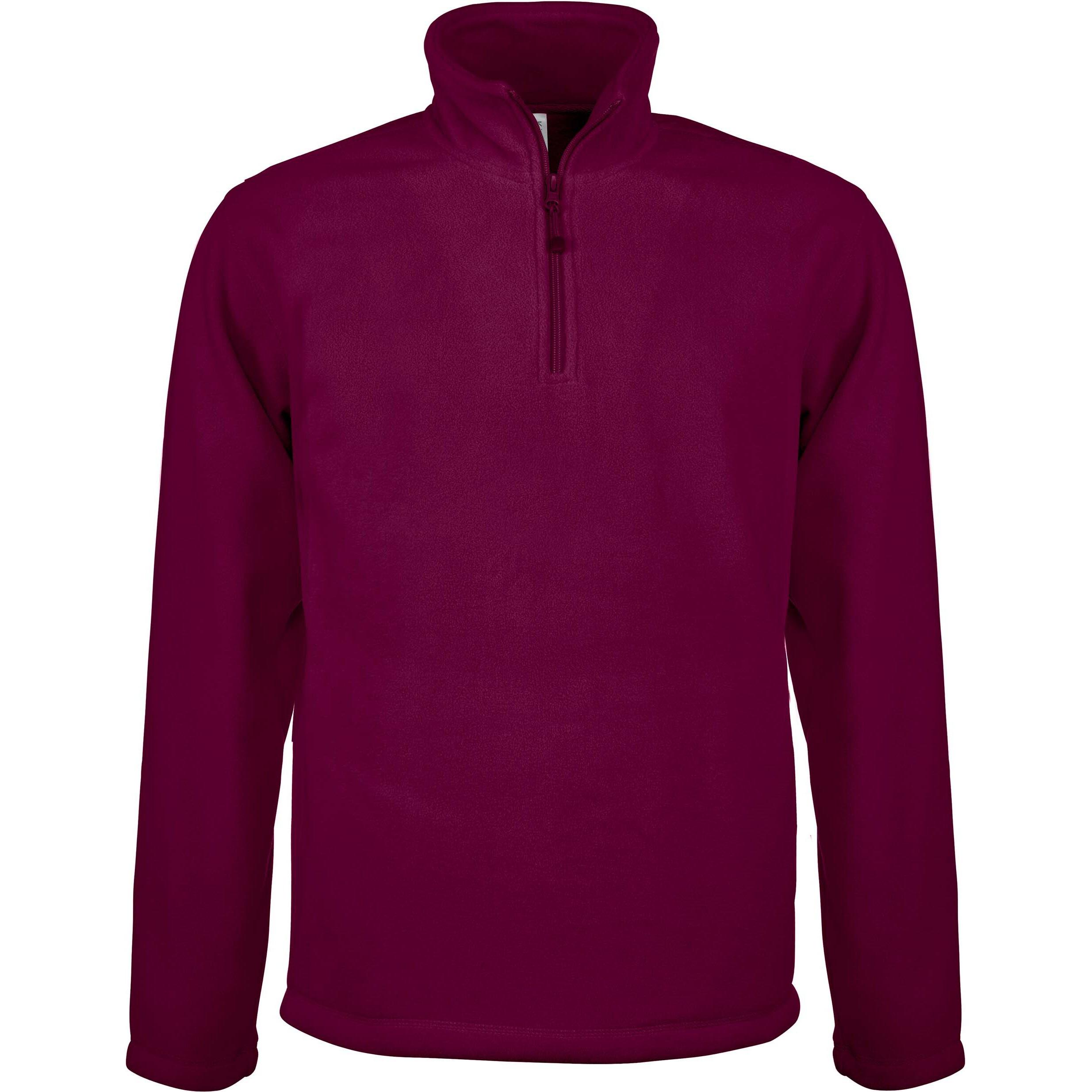 Kariban fleecejacke mit reißverchlukragen enzo