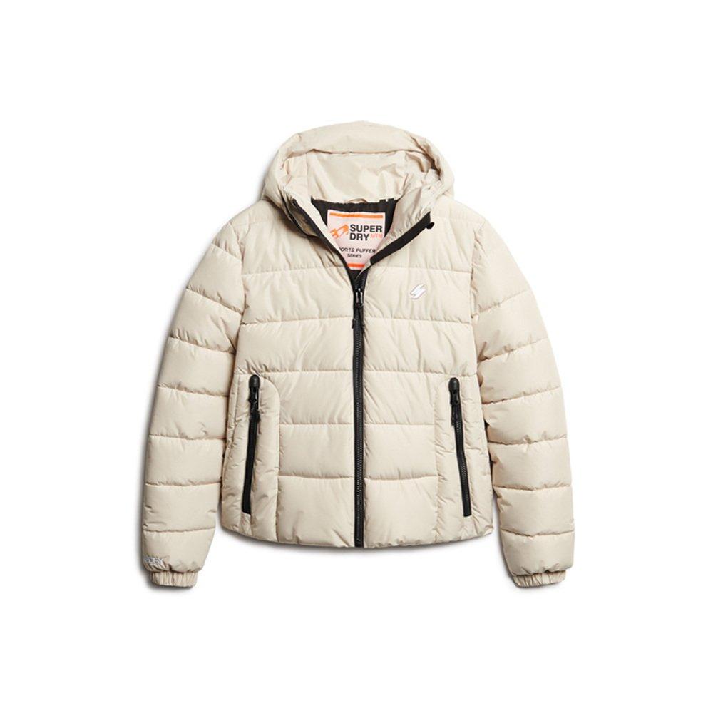 Superdry daunenjacke mit kapuze, damen uperdry pirit port