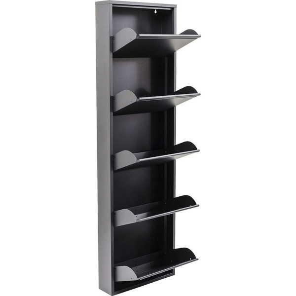 KARE Design Schuhkipper Caruso 5-er Anthrazit