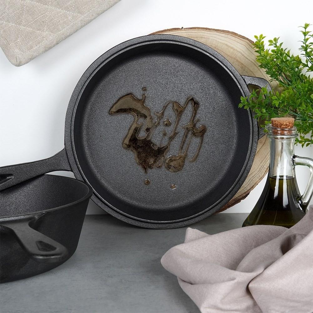 B2X Topf- und Pfannenset aus Gusseisen für vielseitiges Kochen