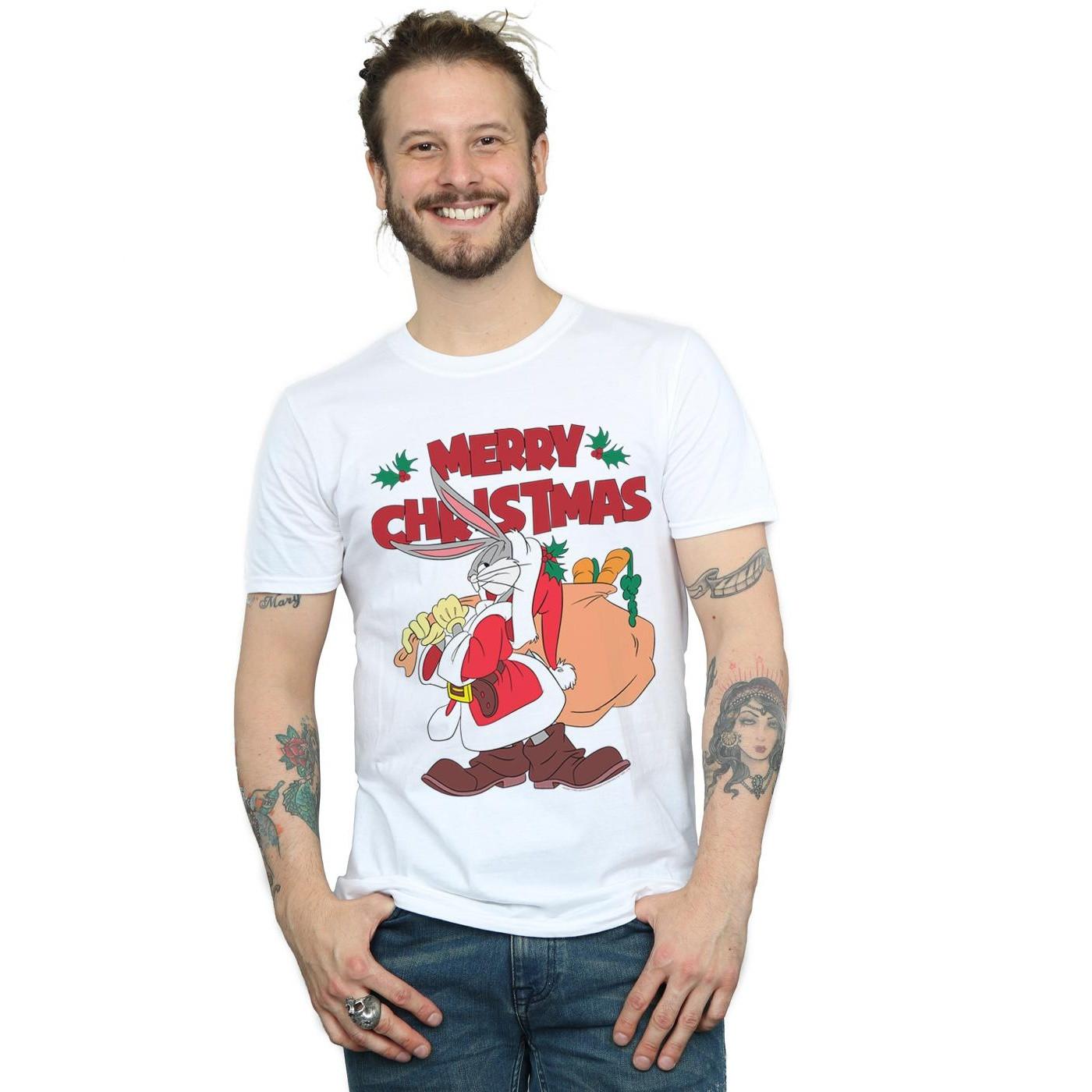 LOONEY TUNES Bugs Bunny Merry Christmas Regular Fit T-Shirt