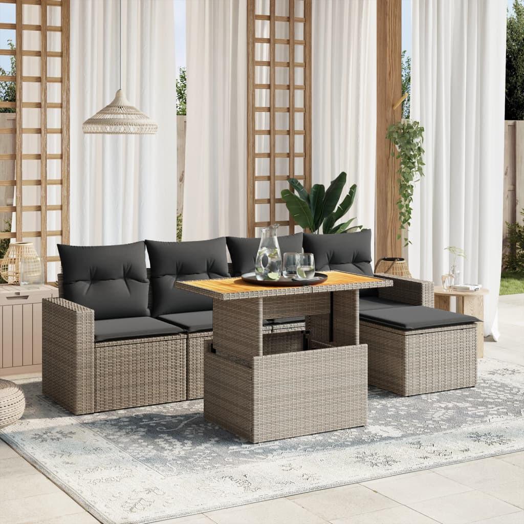 VidaXL Garten sofagarnitur poly-rattan