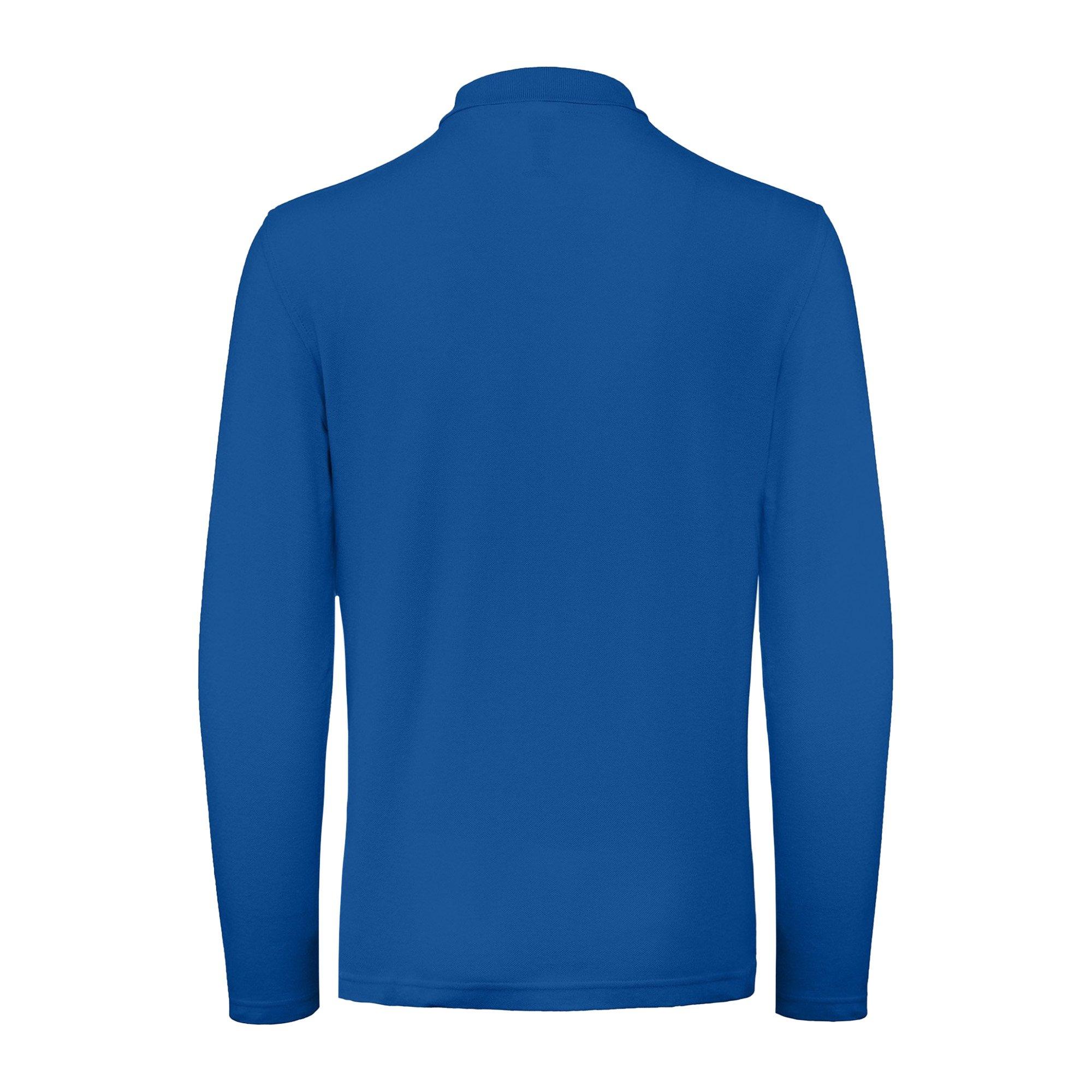 B and C Langarm Poloshirt