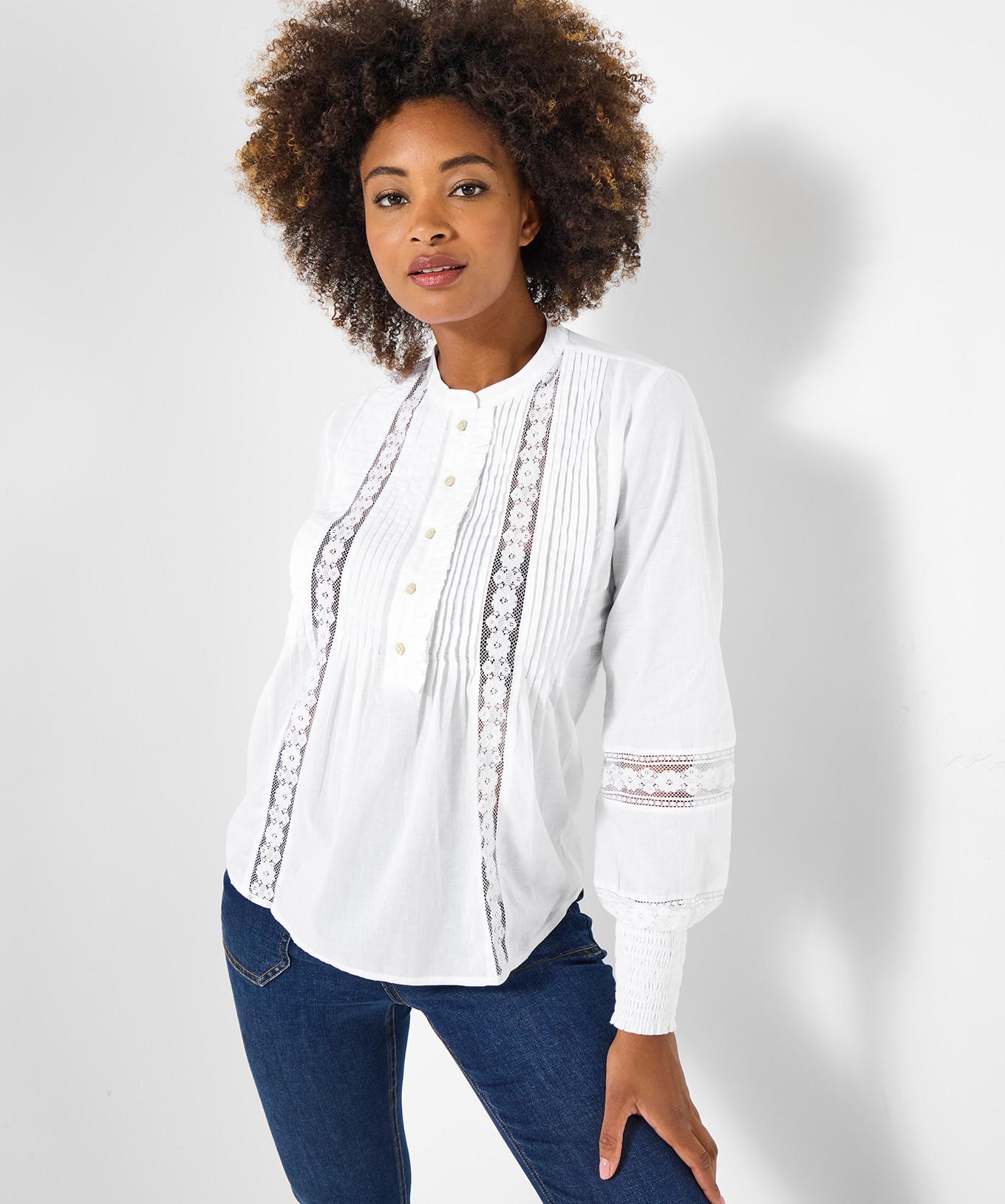 Joe Browns Bluse mit Spitzenbesatz