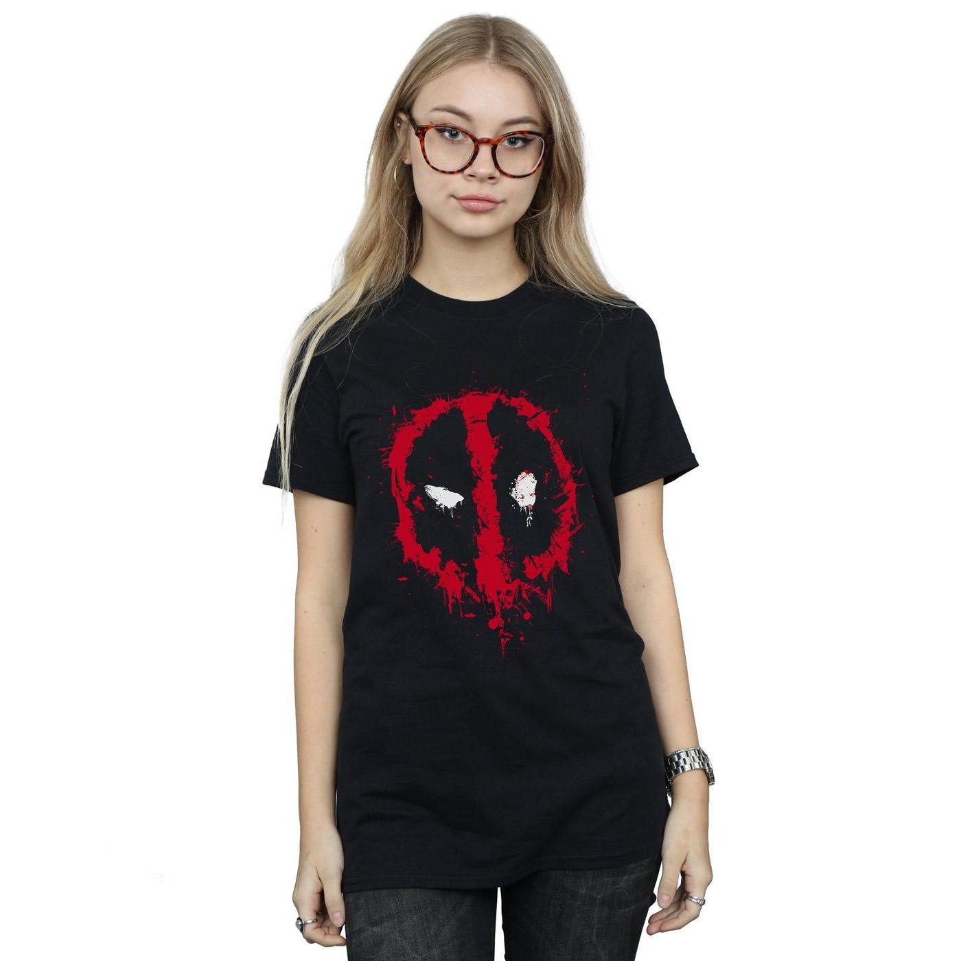 MARVEL Deadpool Splatter Logo T-Shirt