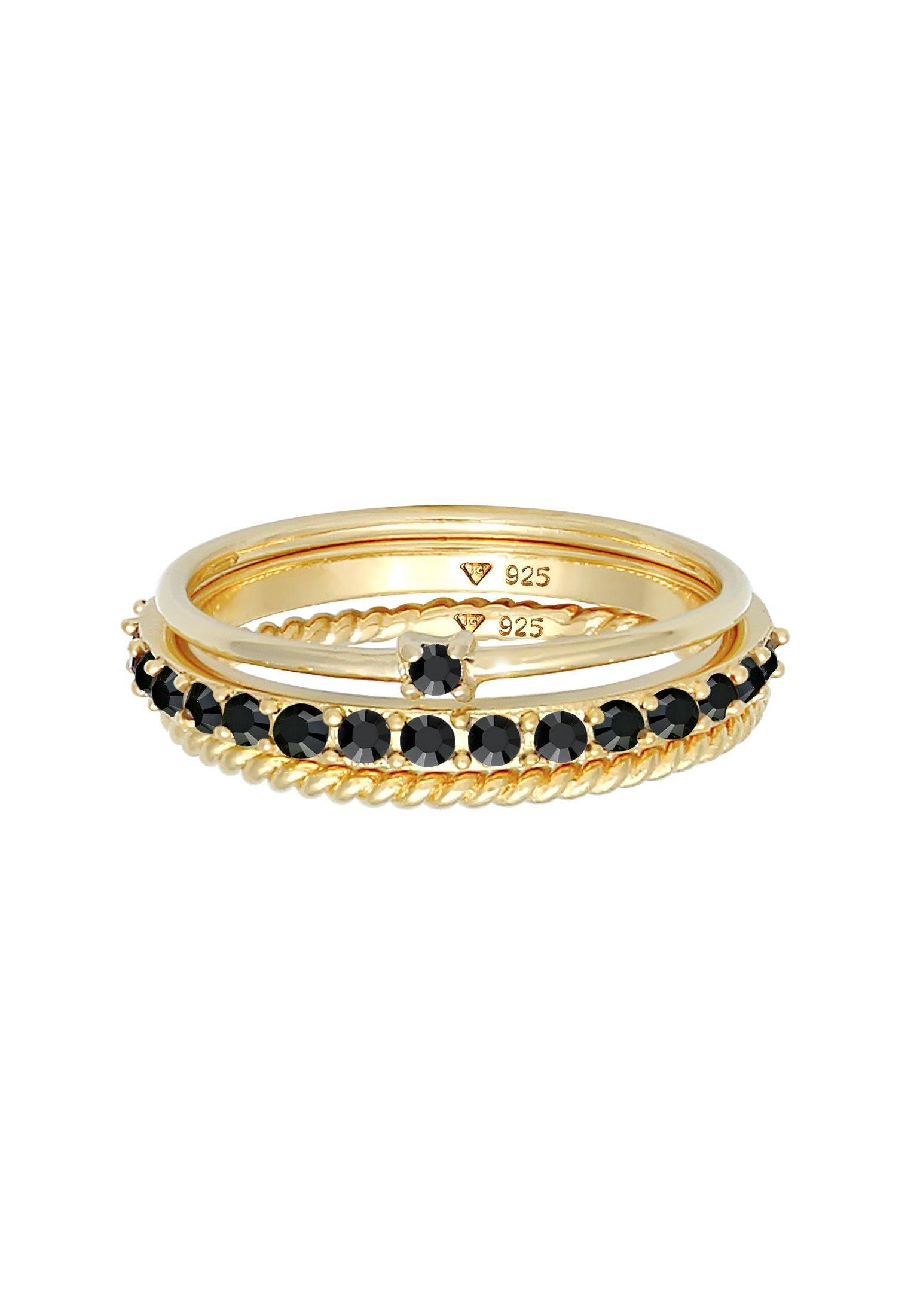 Elli Ring Stapelring Kristalle 3Er Set
